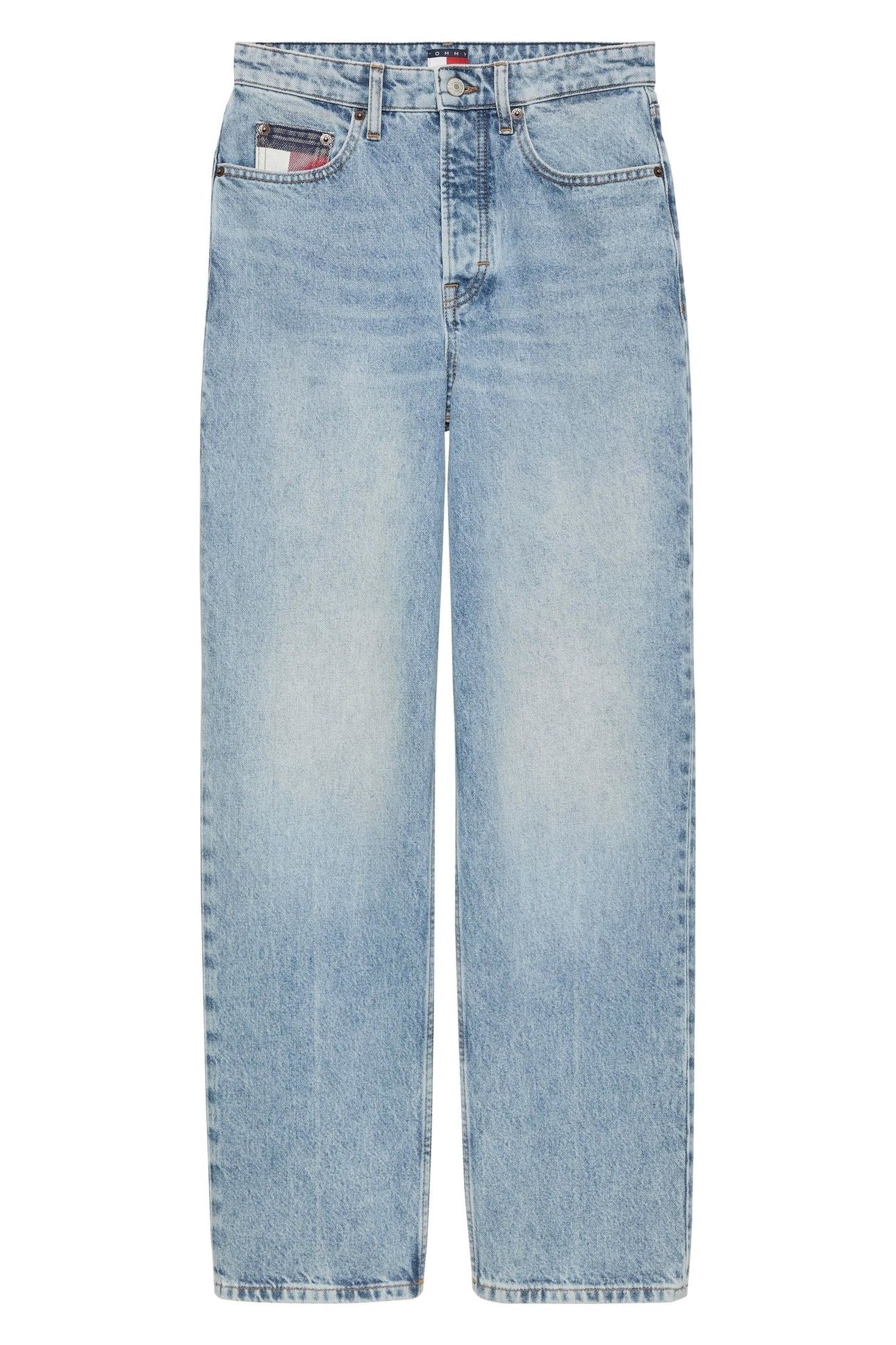 LAYLA HIGH RISE SLIM STRAIGHT DENIM MID LIGHT BLUE 1