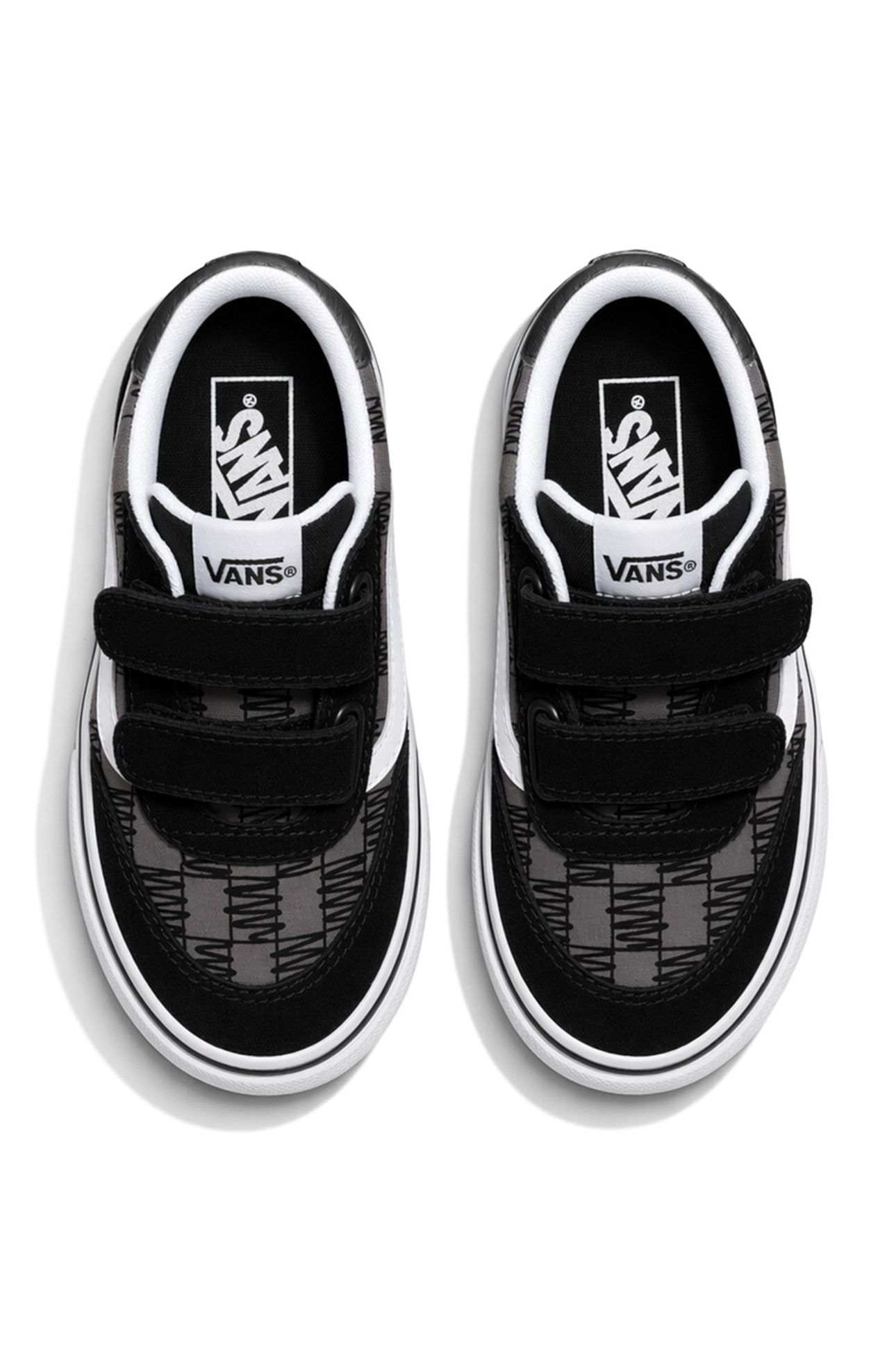 TODDLER BROOKLYN LS V SCRIBBLE CHECK BLACK 4