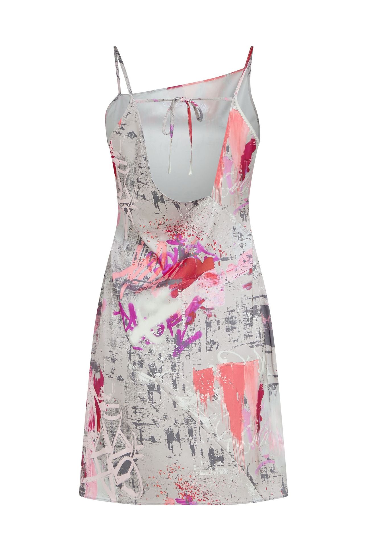KLJ AOP PAINT DRESS PAINTERS PRINT AOP PINK 2