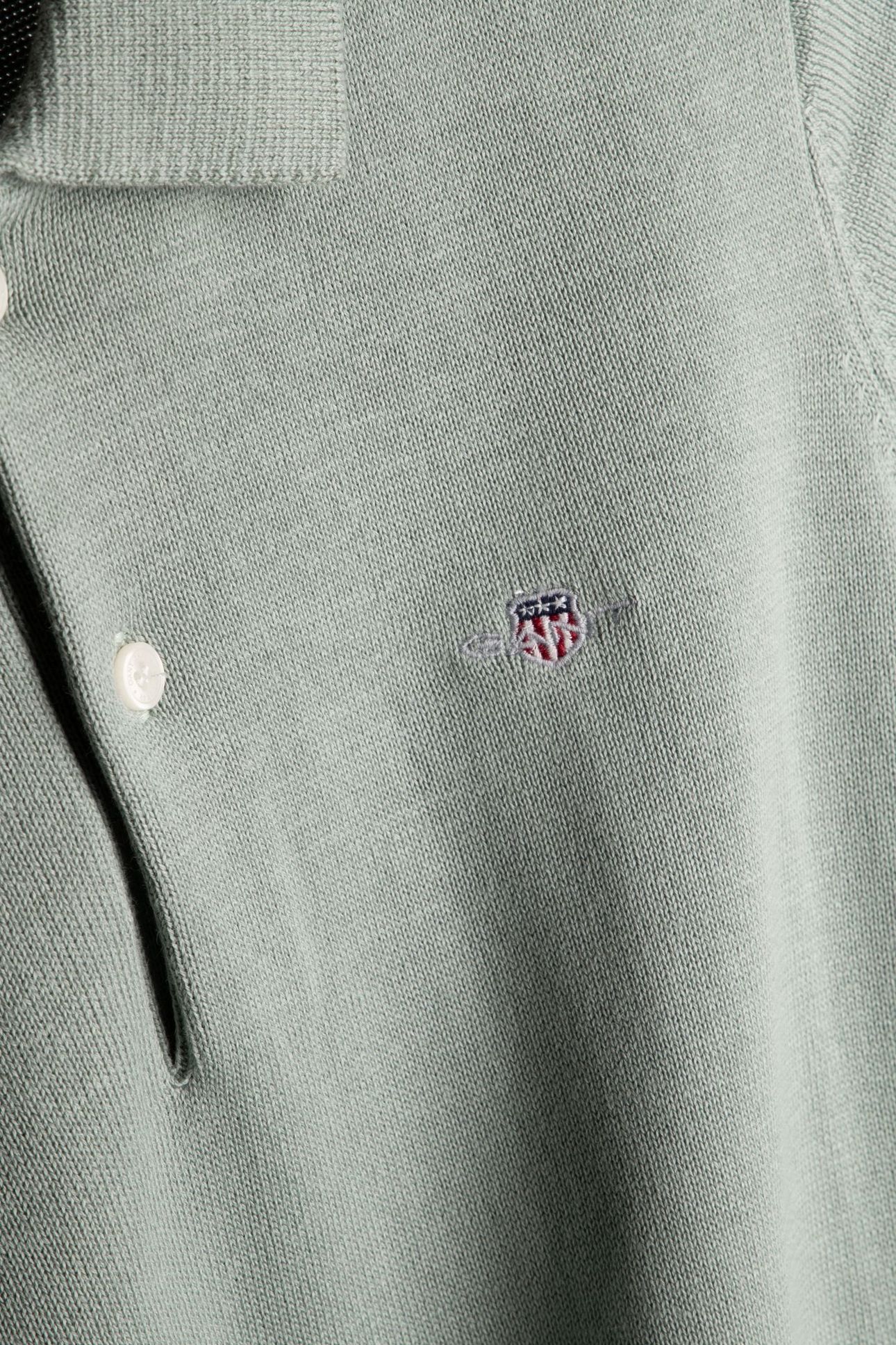 TEEN BOYS SHIELD KNITTED SS POLO CERAMIC GREY 4