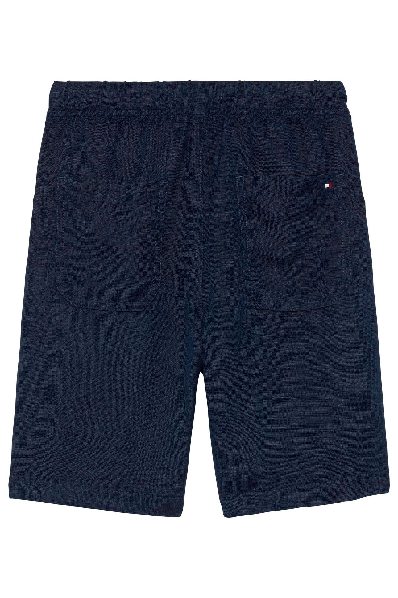 BOYS LINEN BLEND SHORT DARK NIGHT NAVY 3