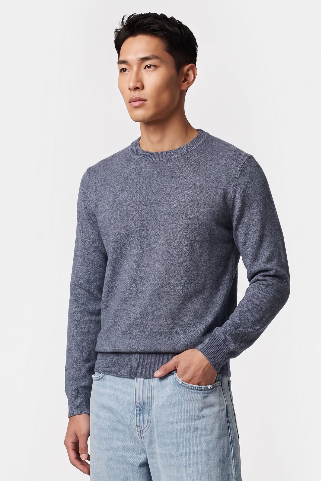 OKNIT KNITWEAR DENIM BLUE 1