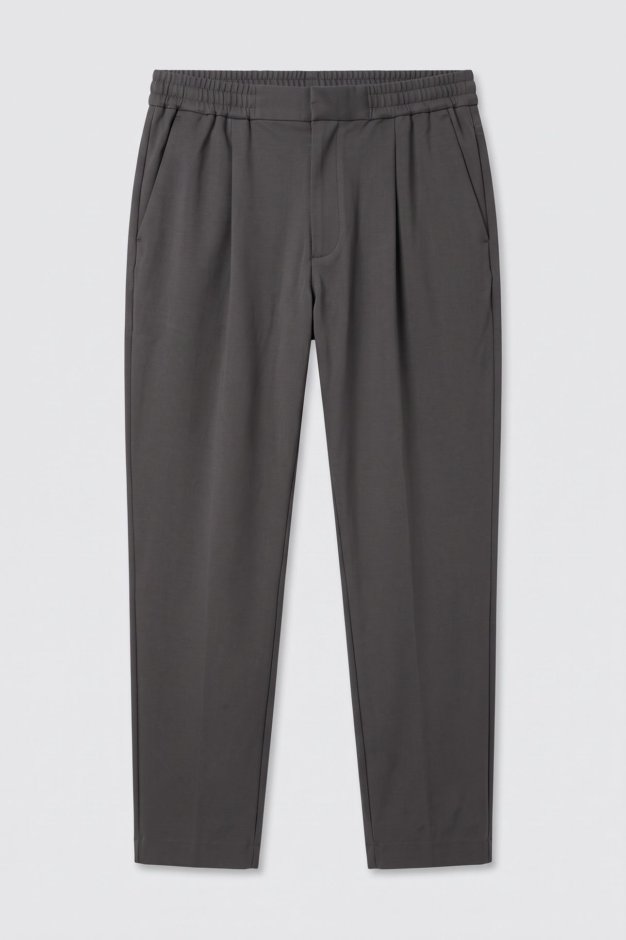 SLIM TAPERED KNIT PANTS DARK GREY 3