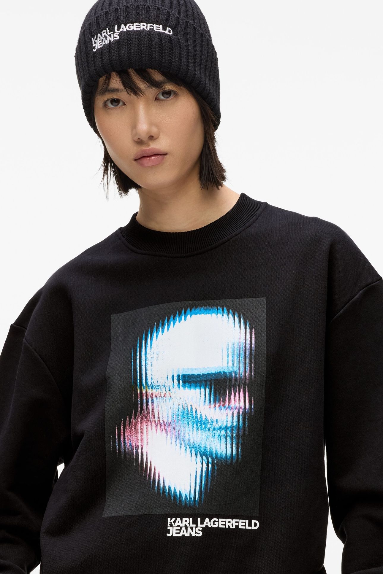 KLJ RELAXED KARL SWEAT BLACK 6