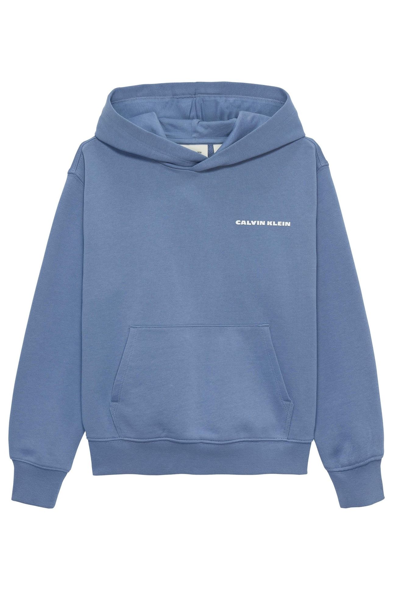 BOYS RELAXED BACK AW HOODIE SATIN BLUE 1