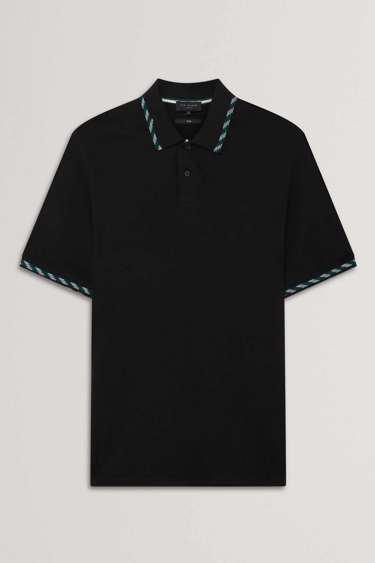 SS HOUSE CHECK JACQUARD POLO BLACK 3