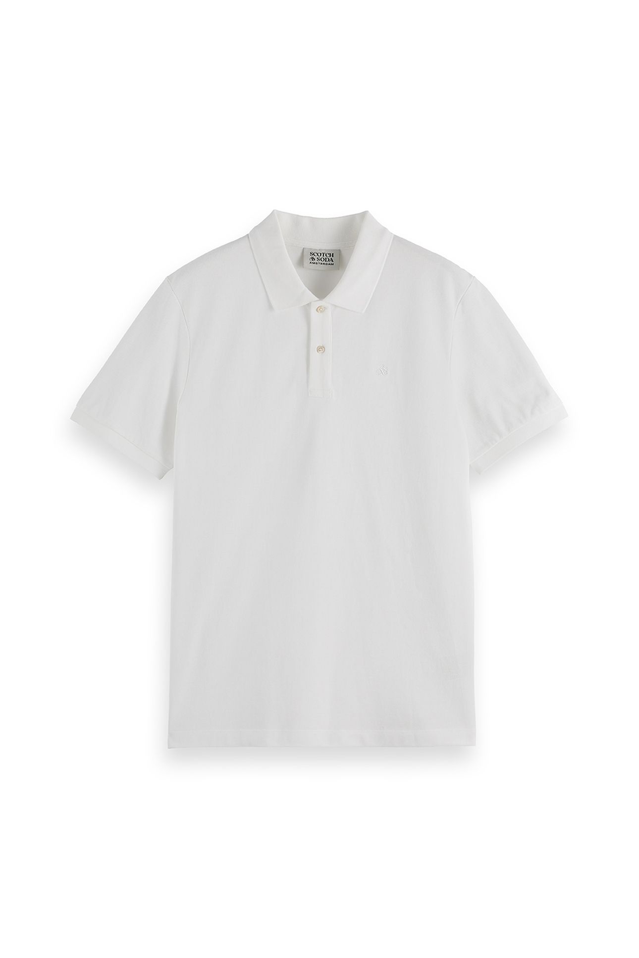 CHEST LOGO REGULAR-FIT PIQUE POLO WHITE TRADITIONAL 4