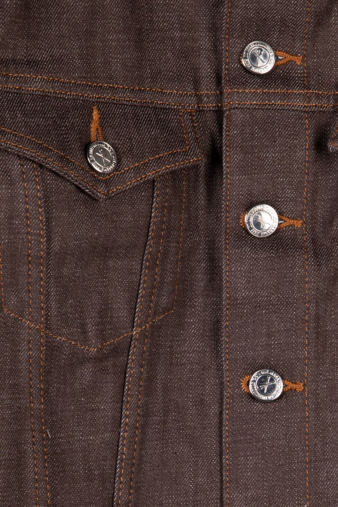 JACKET IN DENIM DARK BROWN 5
