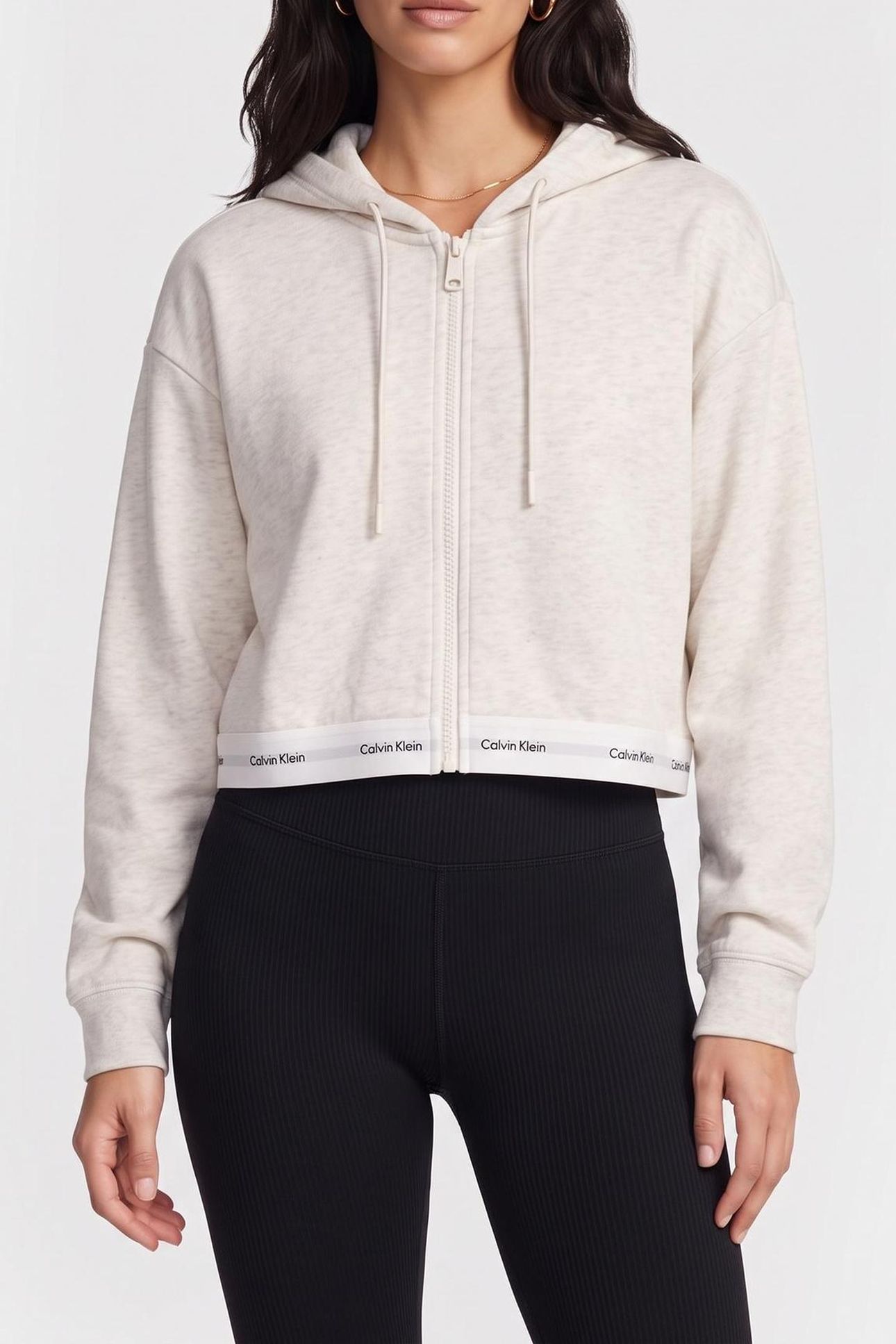 LS TERRY LOGO WAIST VANILLA HEATHER 1
