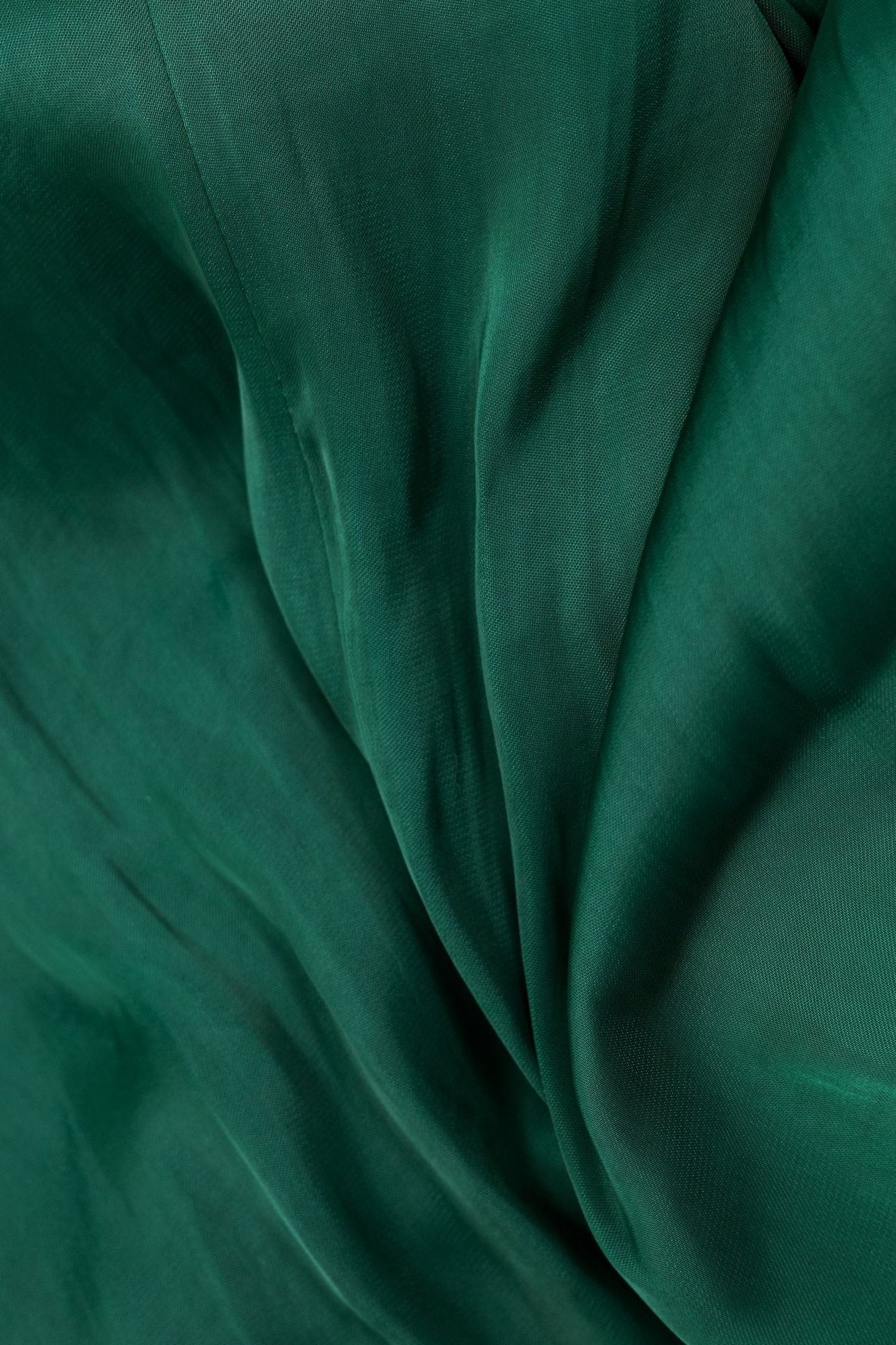 CRUMPLED EMERALD TOP WITH LACE DETAIL 5