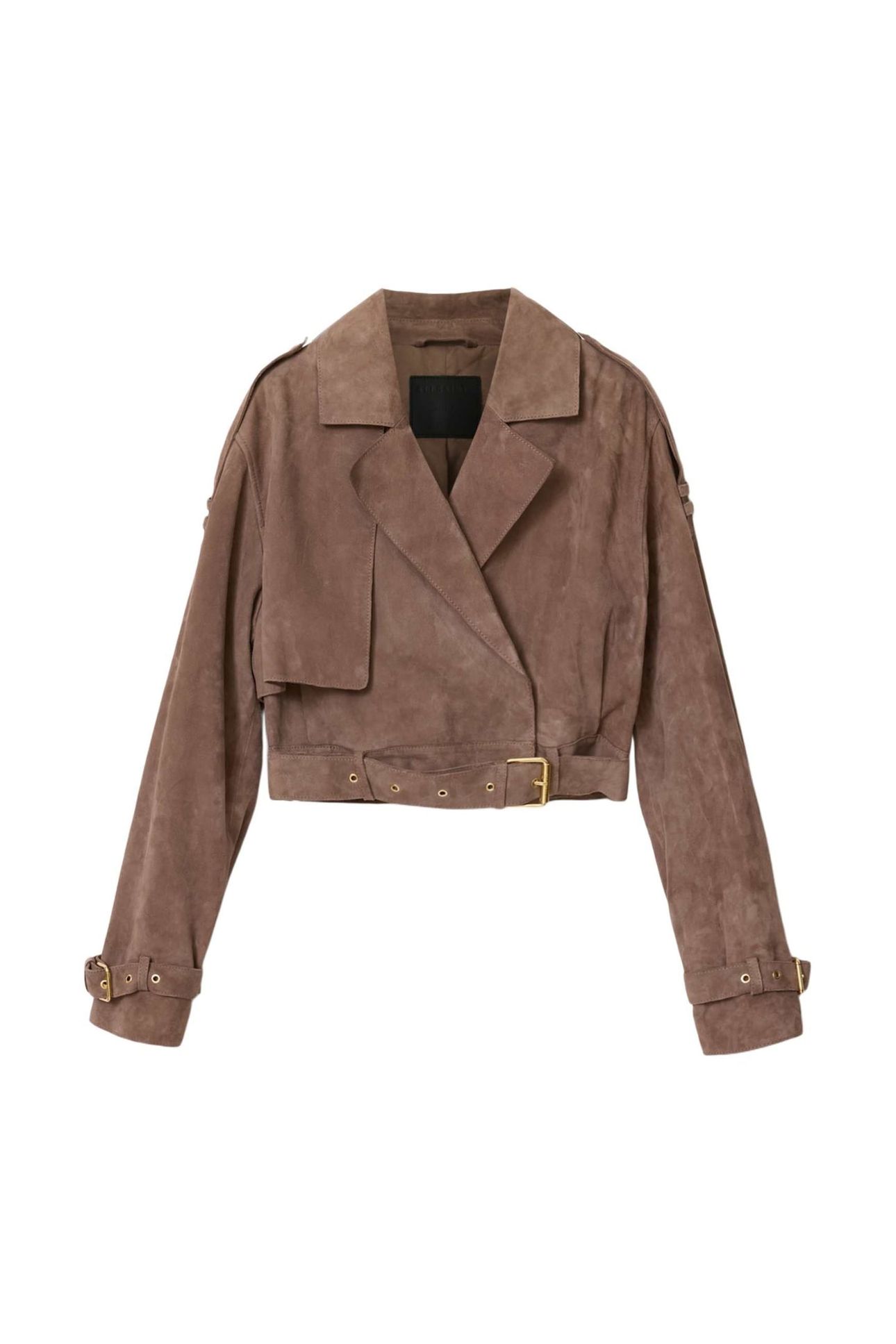 OPHELIA SUEDE JACKET MOLE BROWN 6