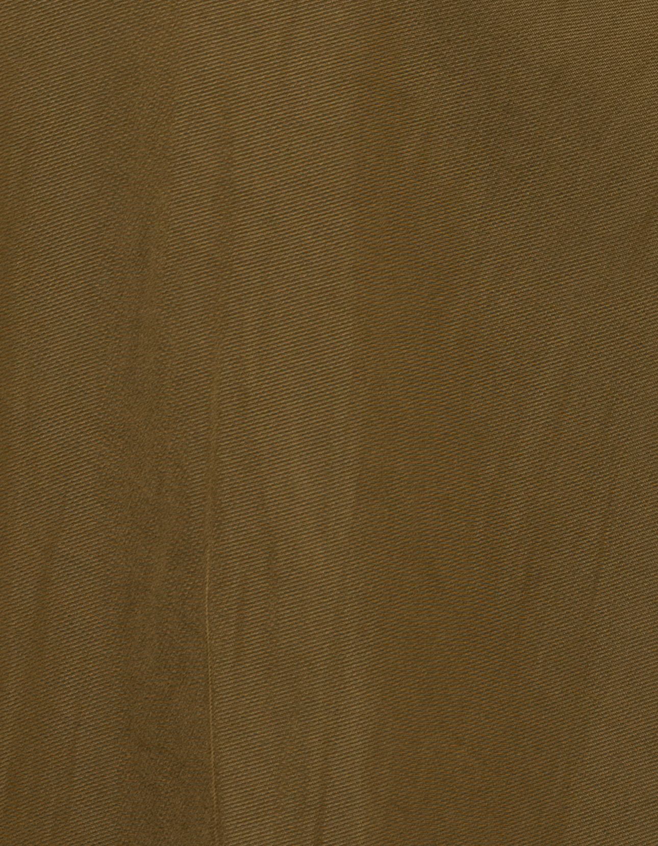 KHAKI RECYCLED POLYESTER FLOWING MIDI DRESS 6
