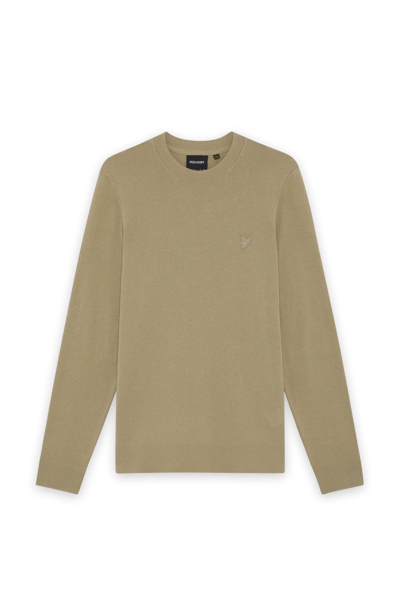 TONAL SUPERFINE CREW NECK JUMPER SAGE UNIFORM 4