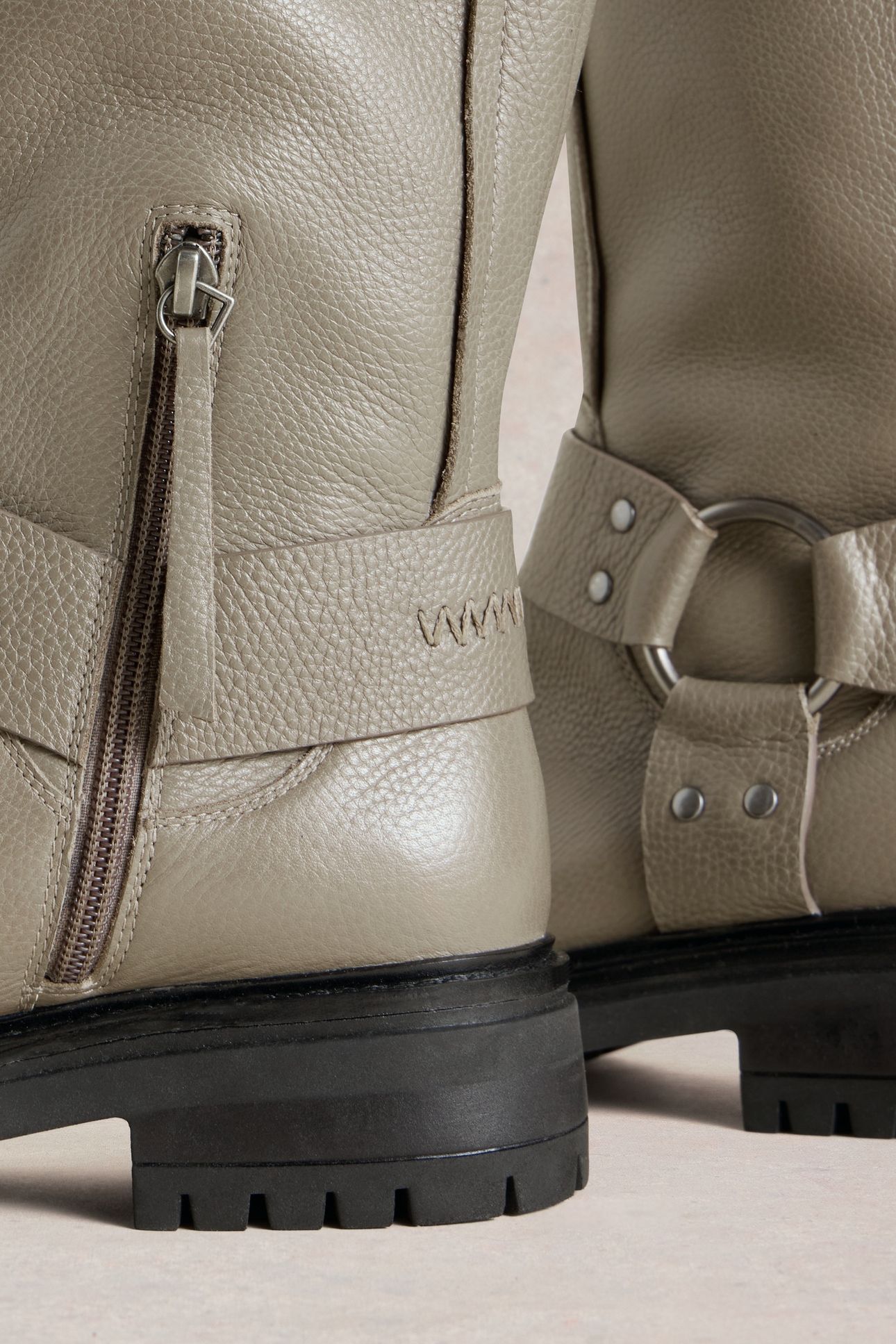 BOBBIE BIKER BOOT DK NAT 2