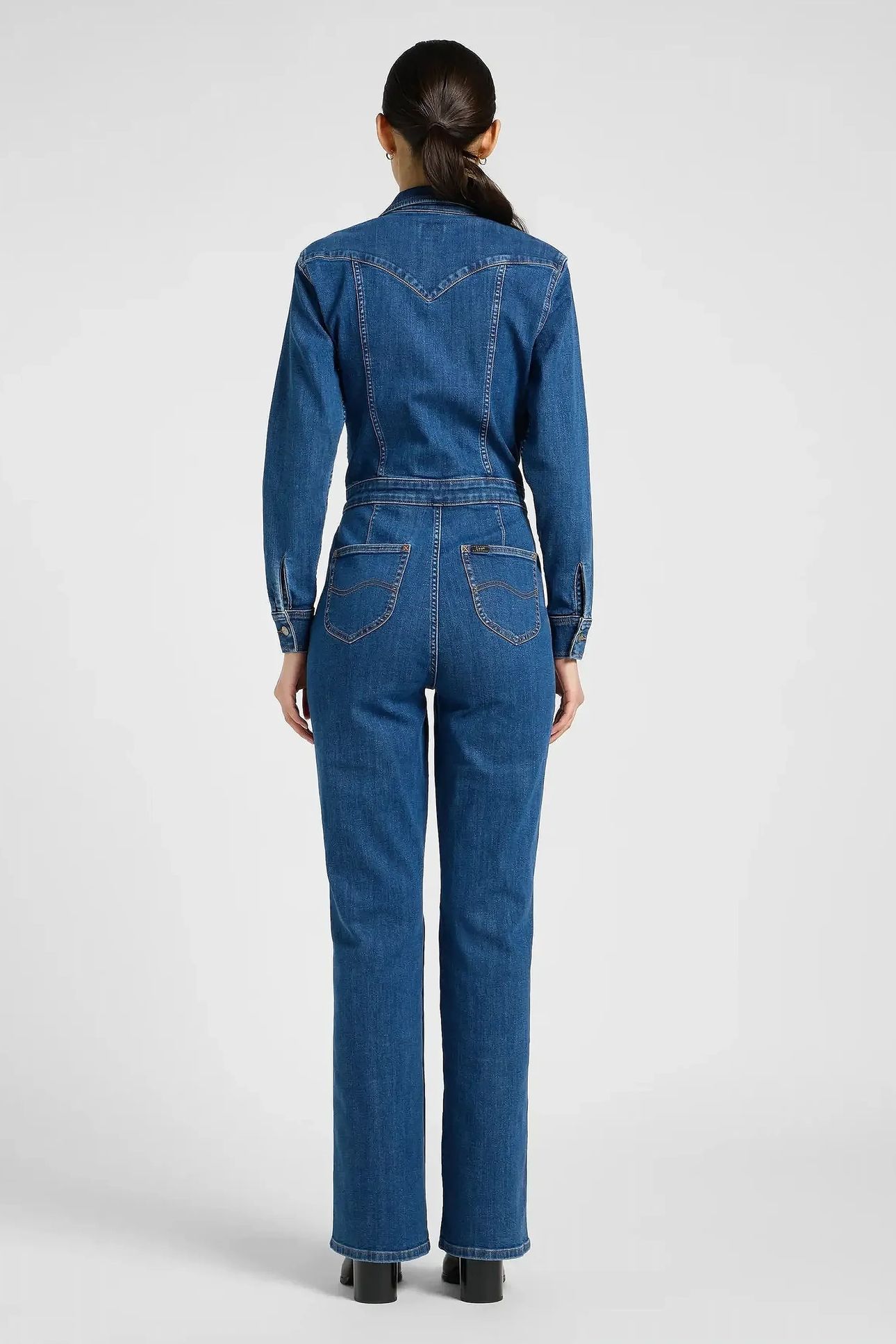 WESTERN JUMPSUIT UPSTREAM SLIM DENIM BLUE 2