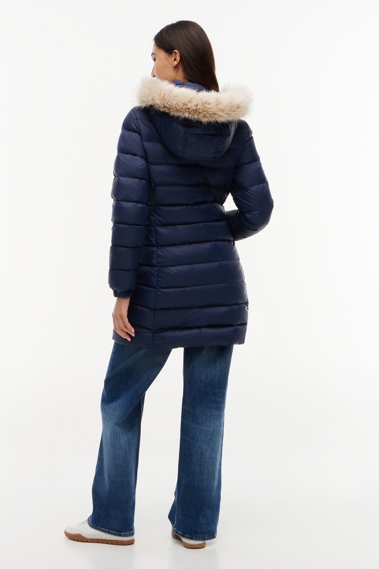 ESSENTIAL HOODED COAT BLUE 2