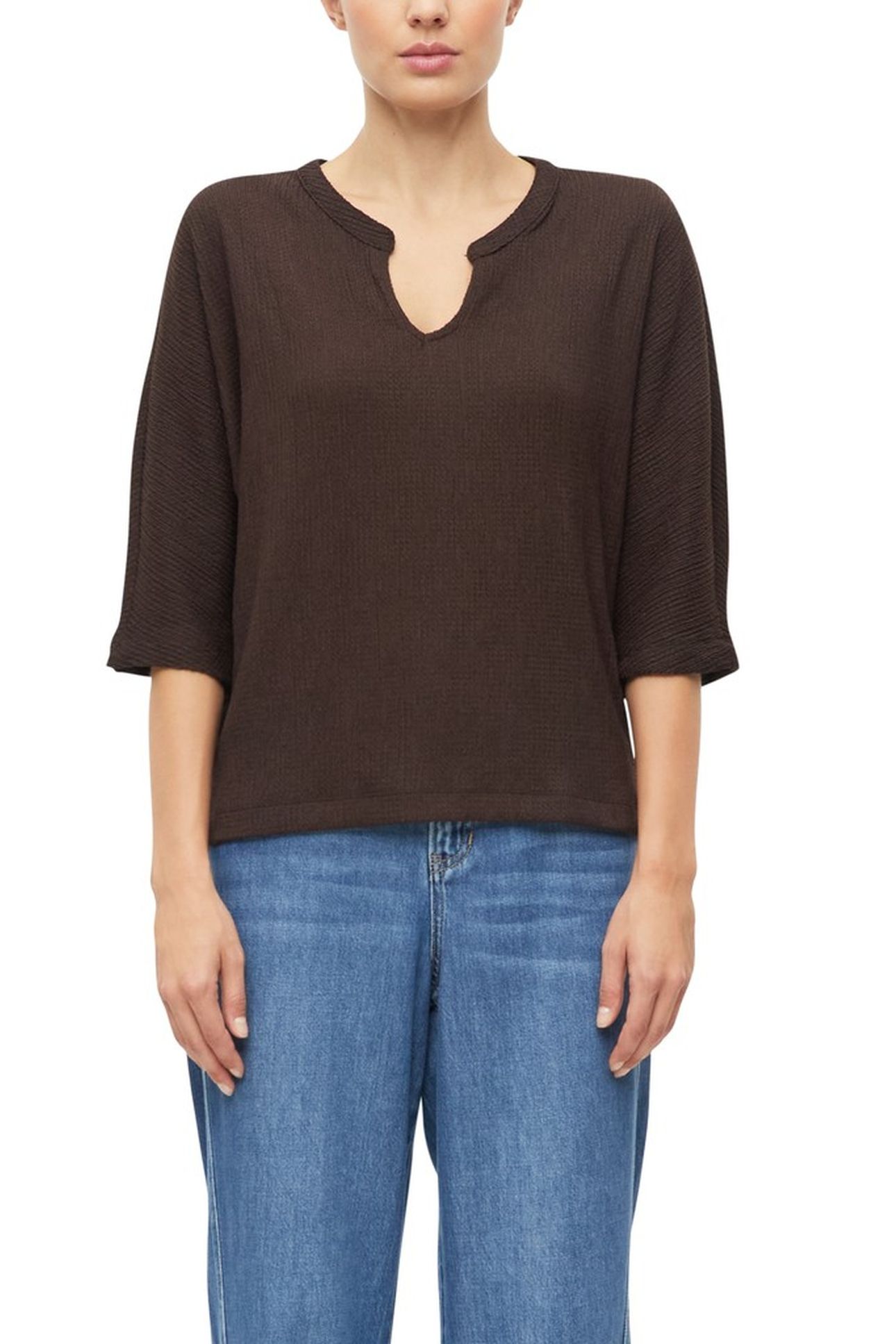 S.OLIVER T-SHIRTS BROWN 1