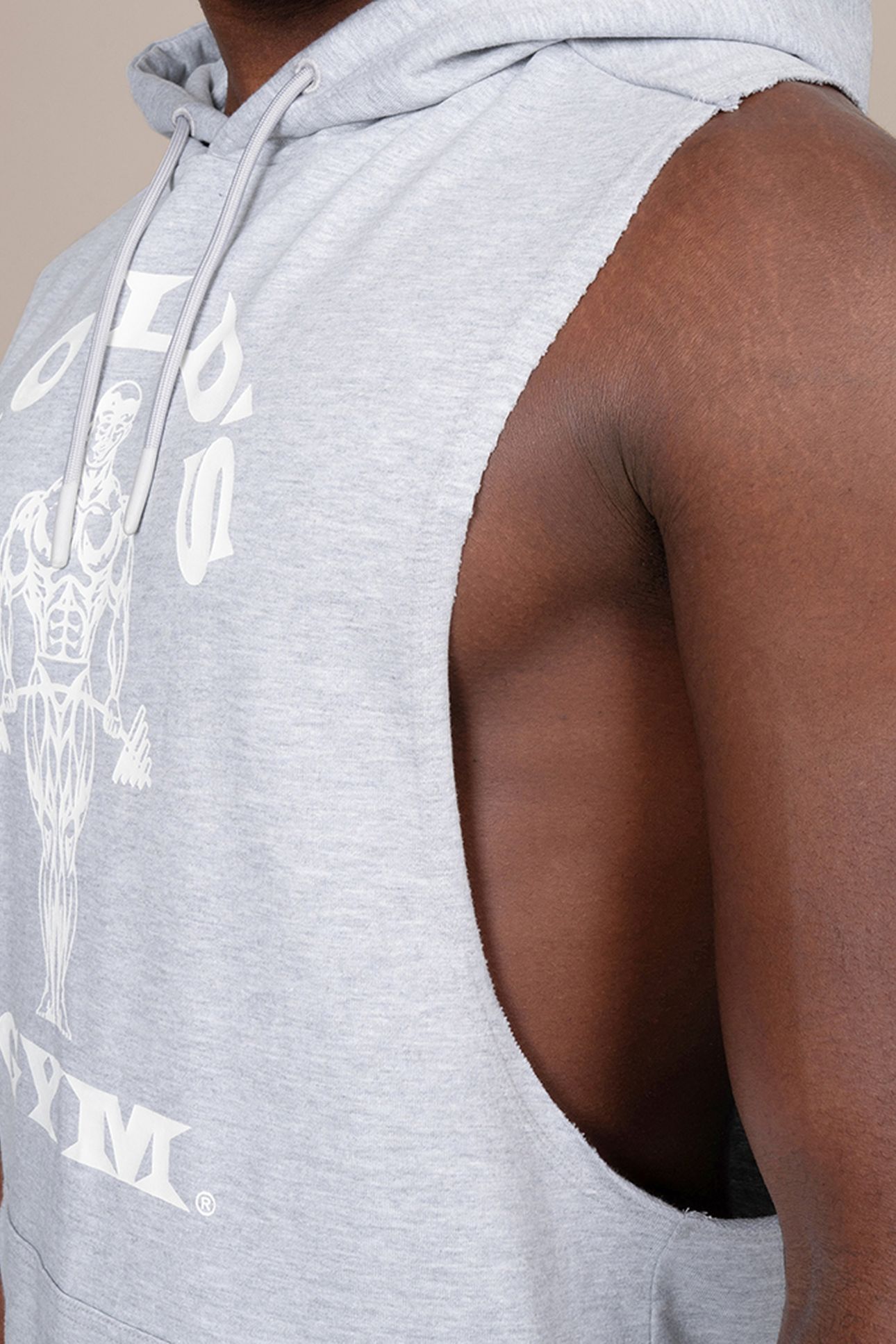 MUSCLE JOE SLEEVELESS HOODIE BLACK 5