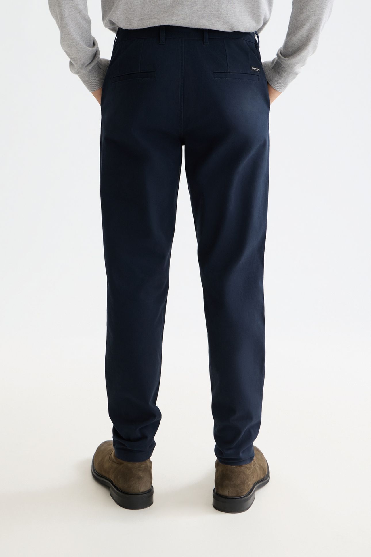 MOTT COTTON-BLEND TWILL CHINO NAVY 2