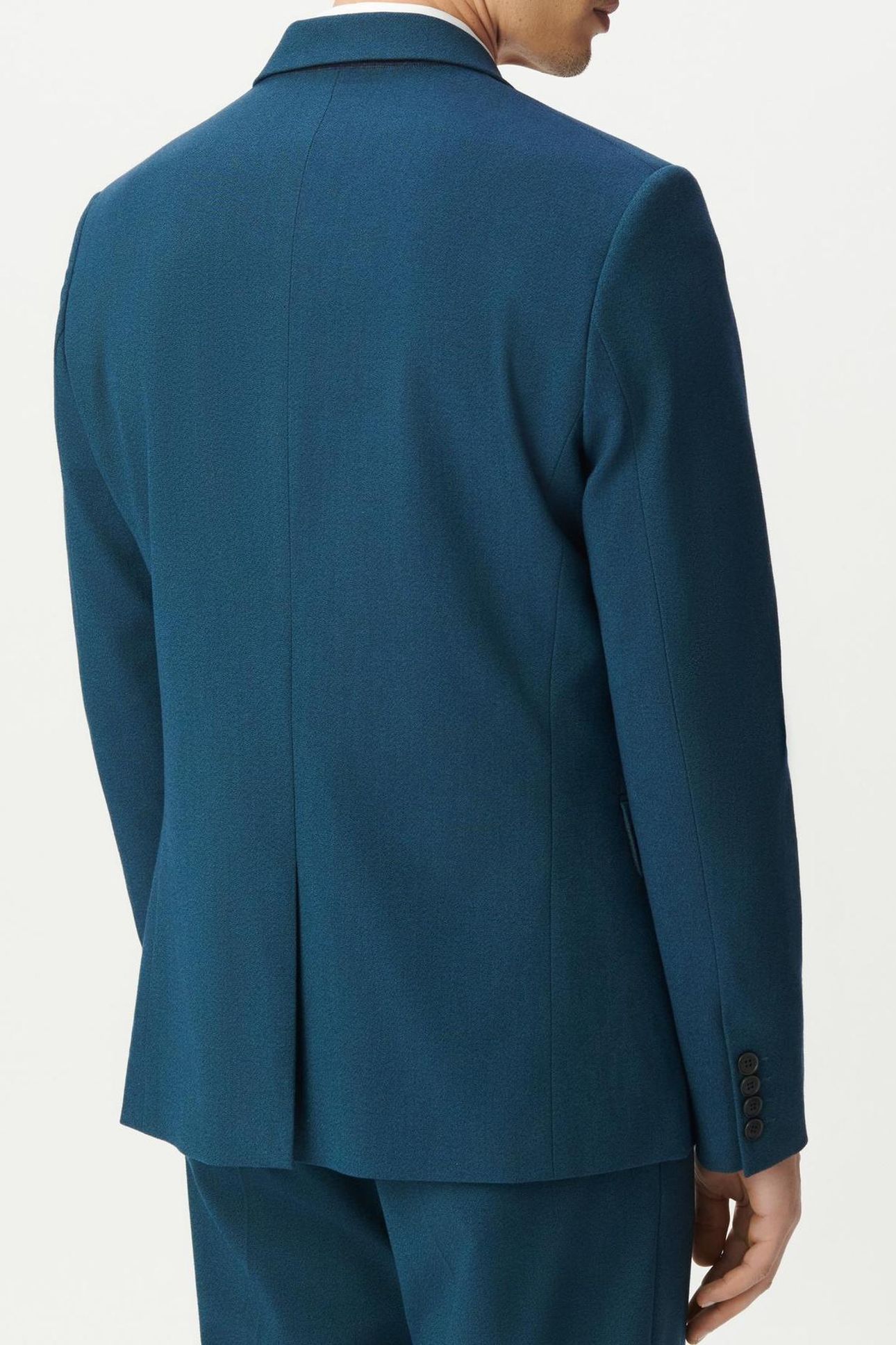 BLUE SEMI-PLAIN SUIT JACKET 2