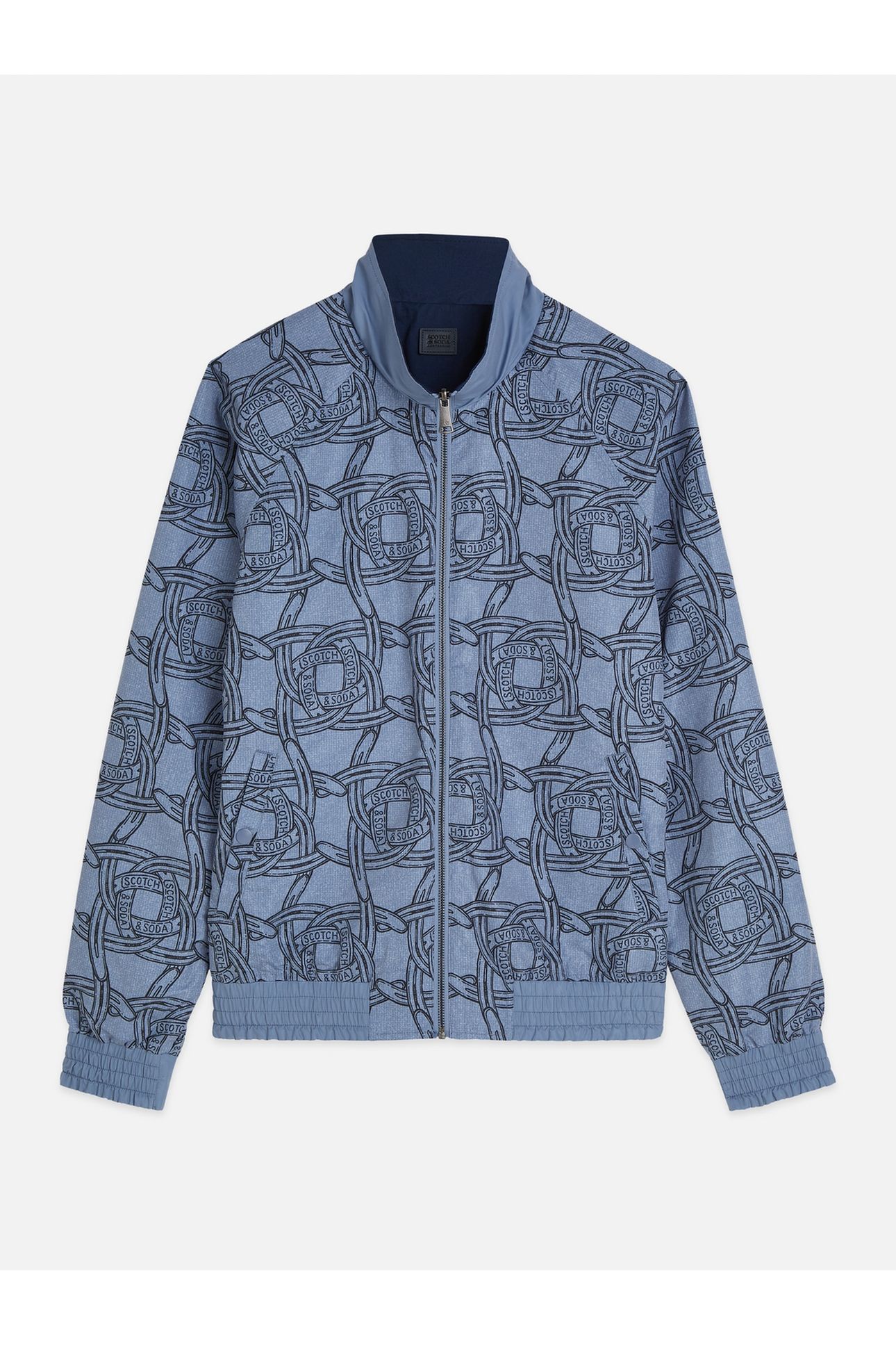 REVERSIBLE PRINTED JACKET NAVY 3