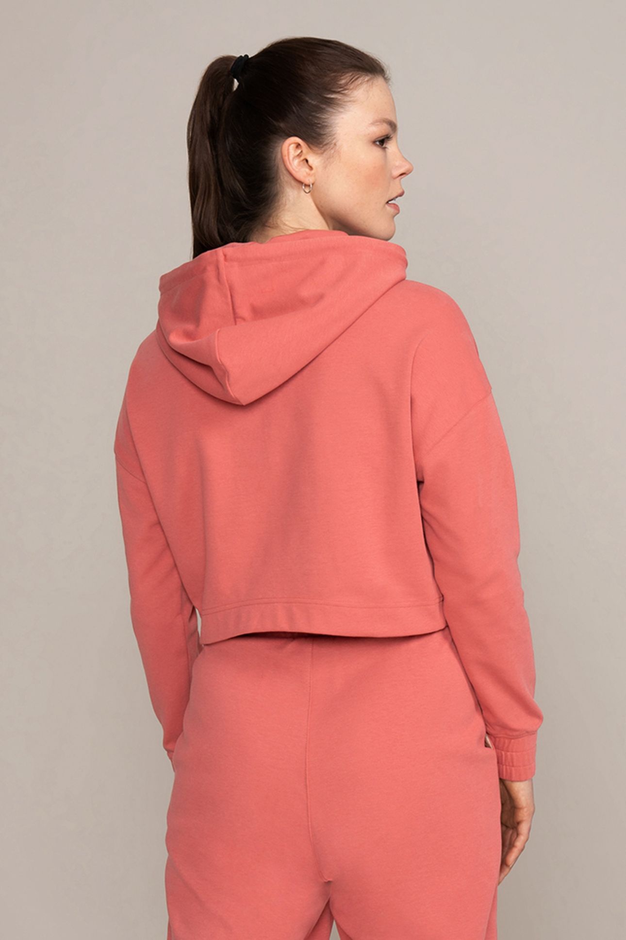LADIES CROPPED HOODIE RUBBER PRINT ASTRO DUST 3