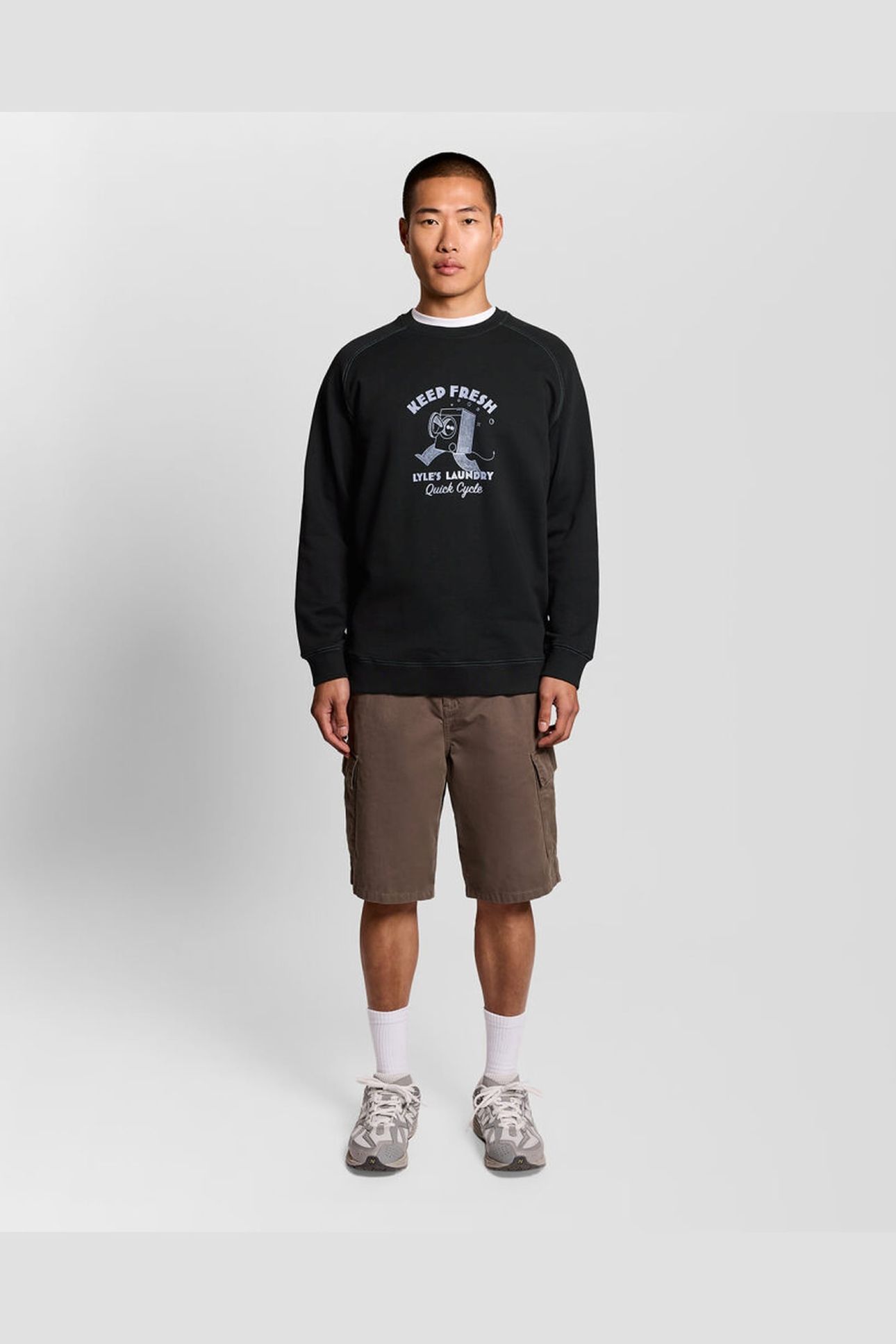 KEEP FRESH GRAPHIC SWEATSHIRT JET BLACK 3