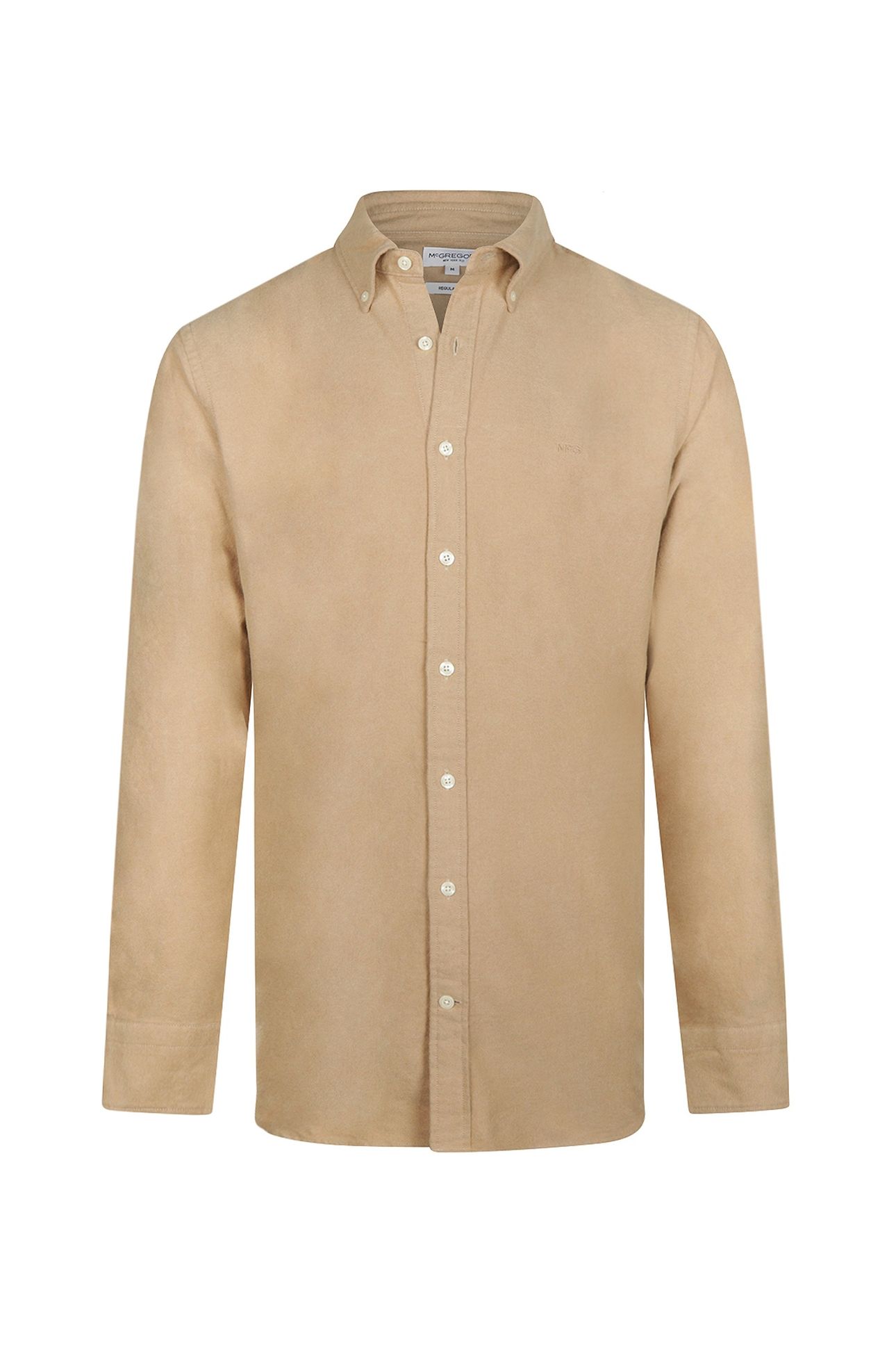 FLANNEL OXFORD SHIRT CAMEL 1