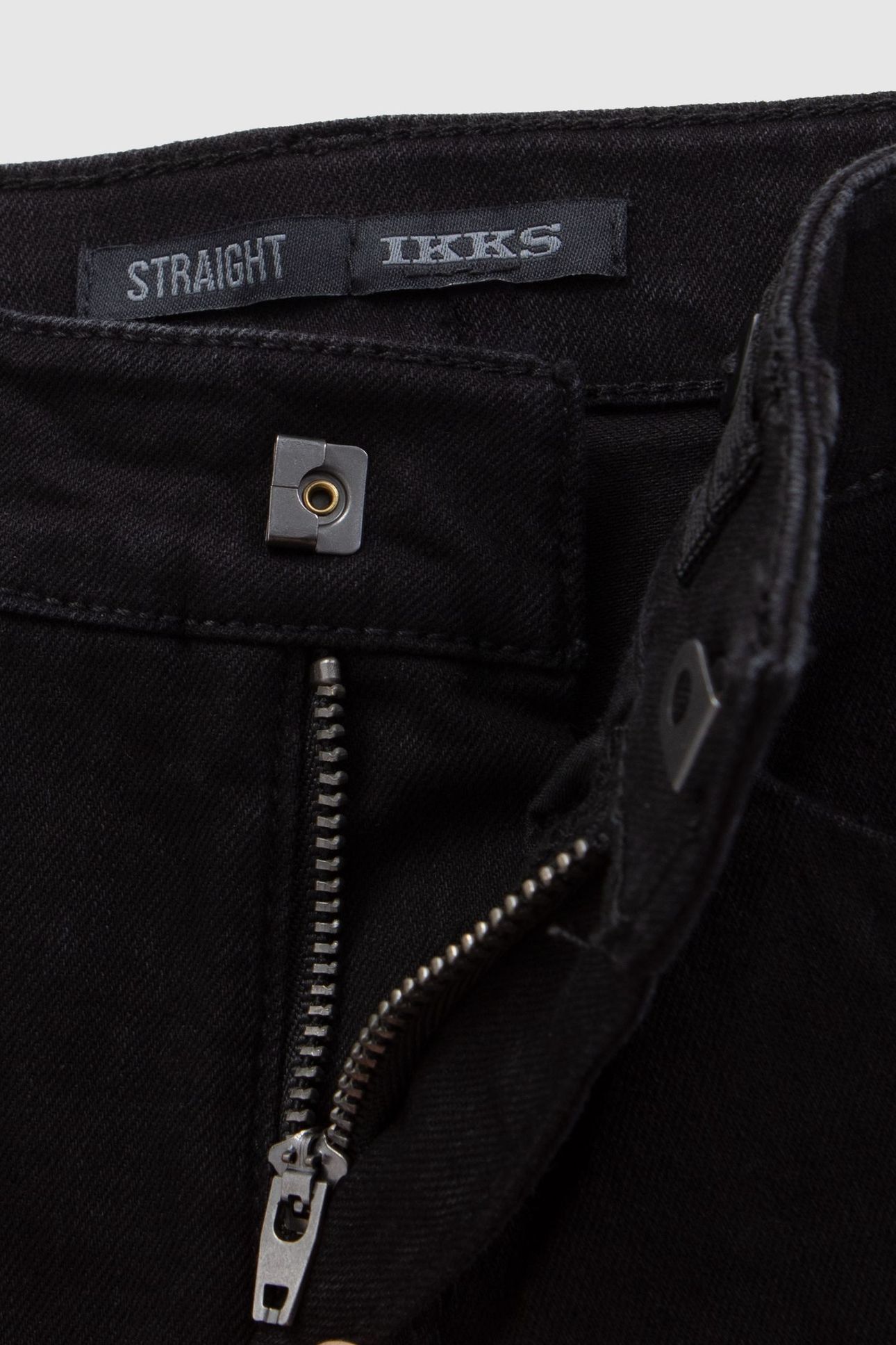 GIRL'S BLACK STUDDED STRAIGHT CARGO JEANS 4