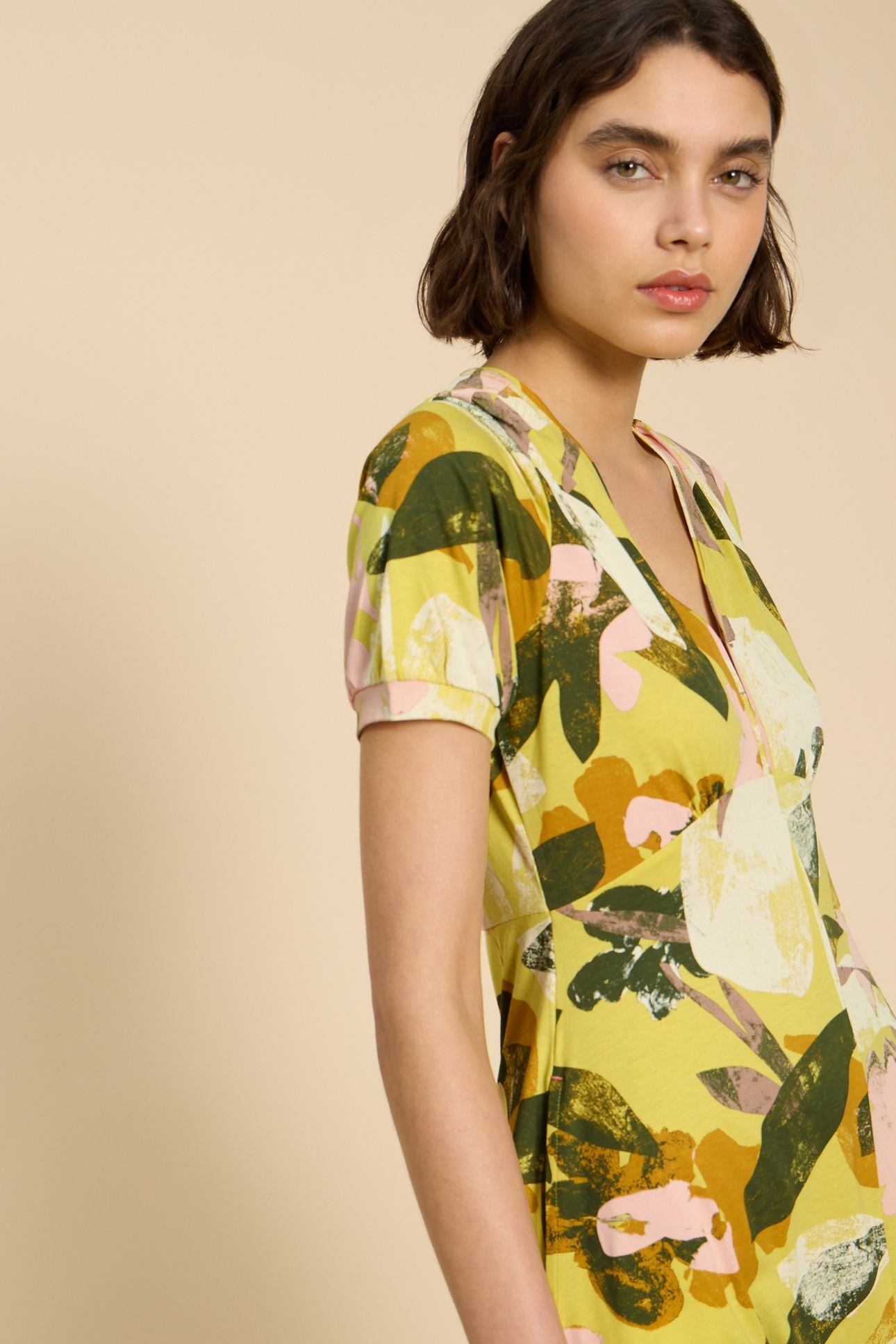 MEGAN JERSEY DRESS YELLOW PR 5