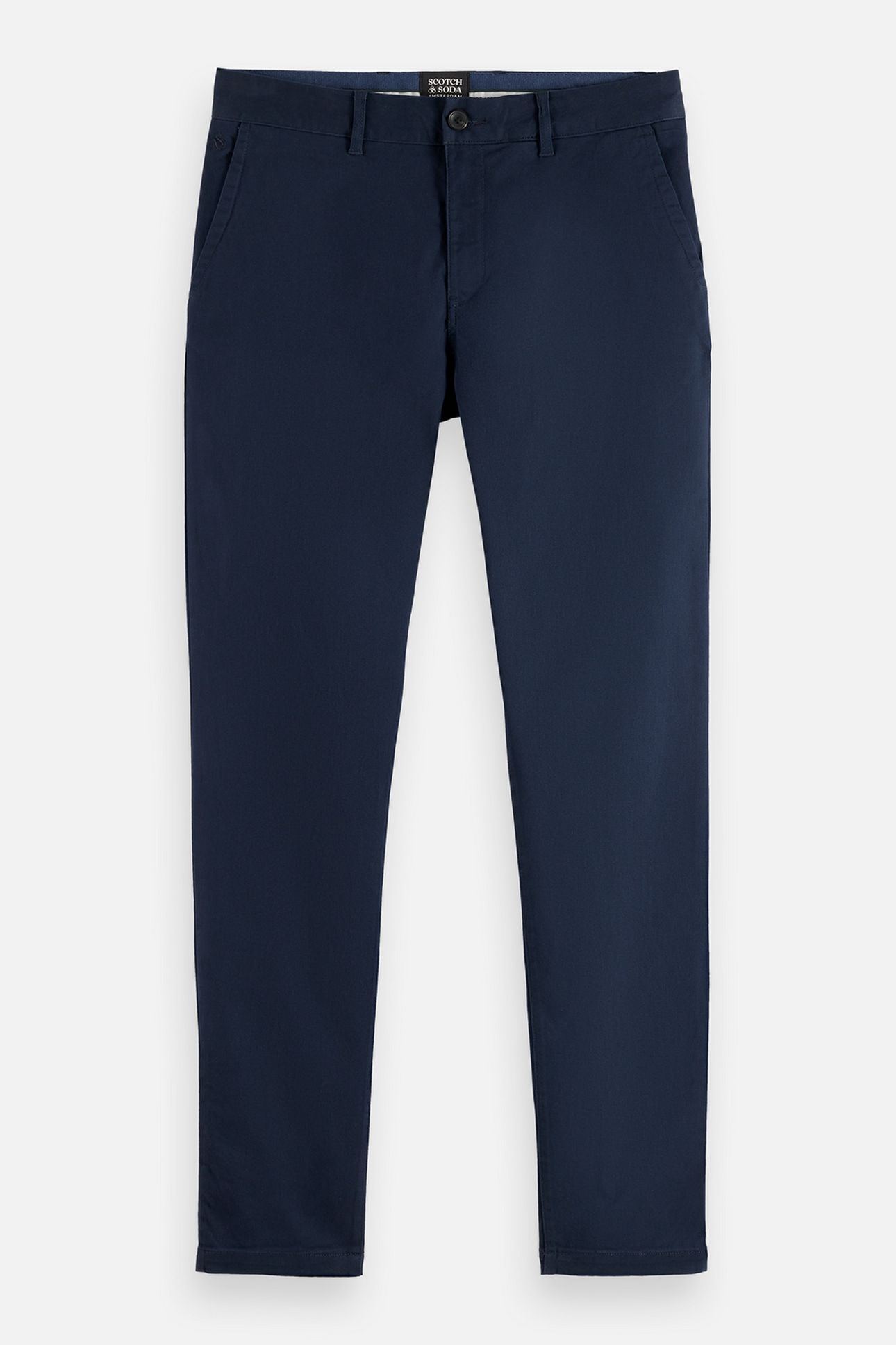 STUART COTTON-BLEND TWILL CHINO NAVY 4