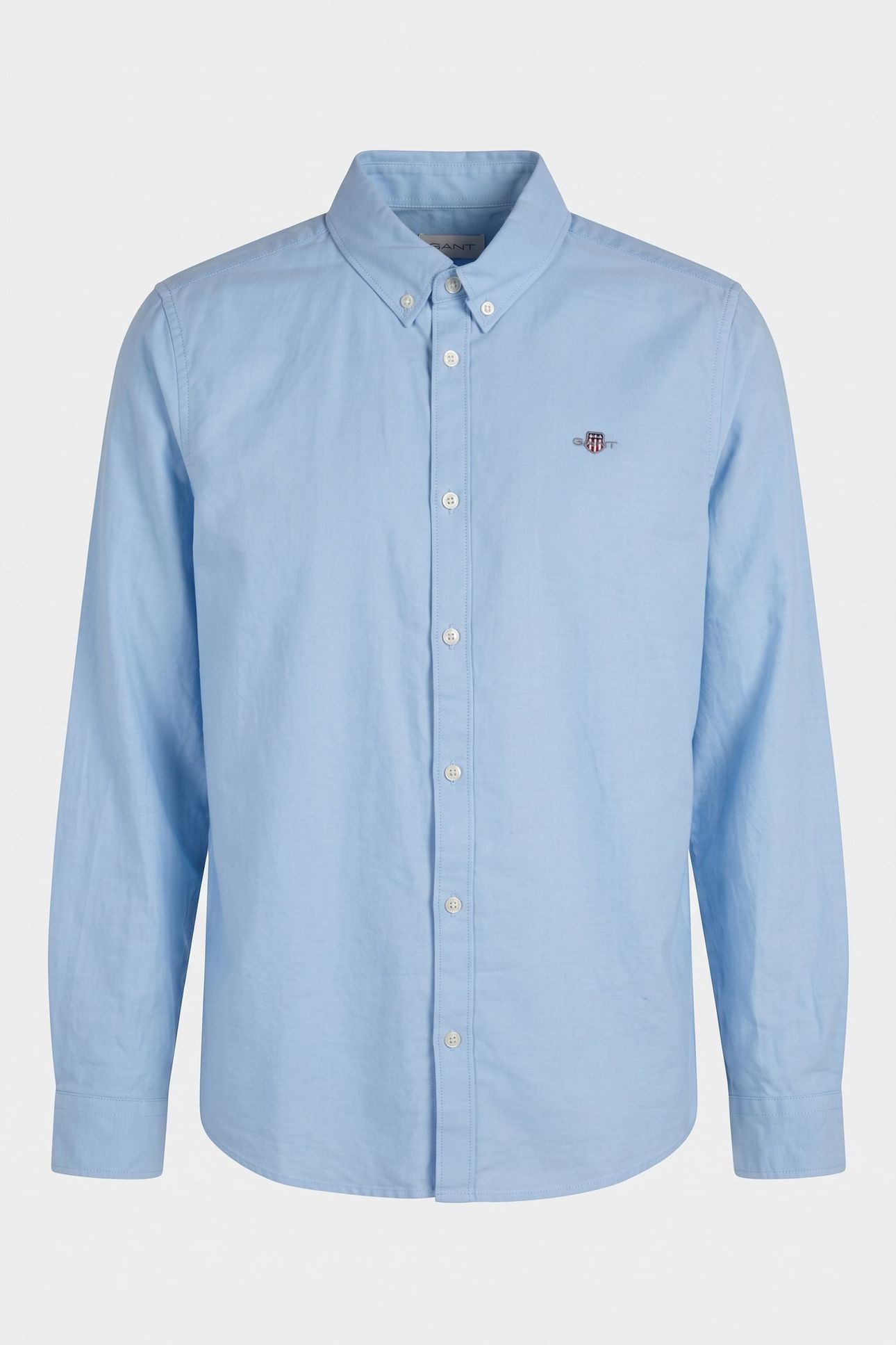 TEEN BOYS SHIELD OXFORD SHIRT SKY BLUE 2