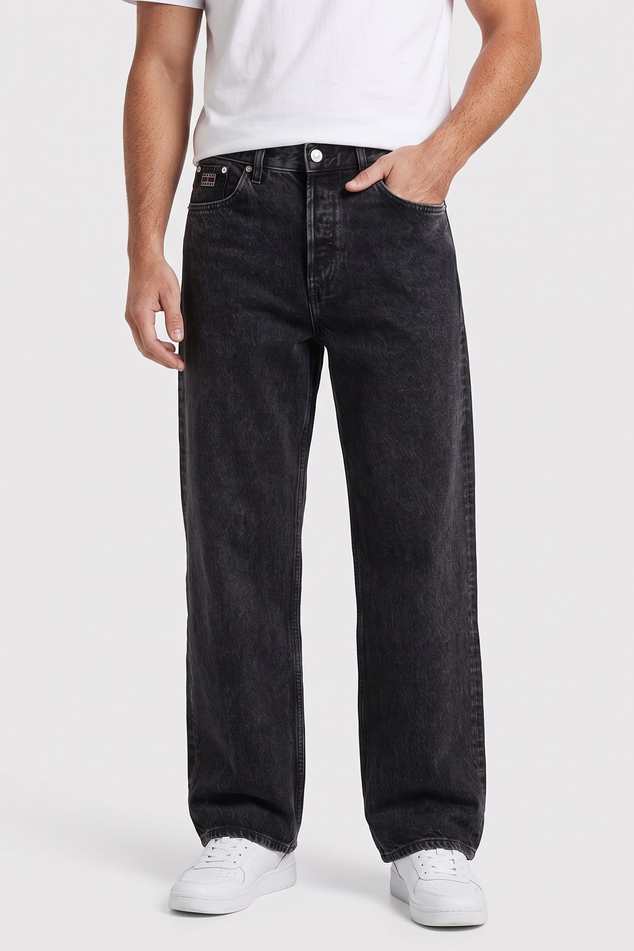LOOSE STRAIGHT EI408 DENIM BLACK 1