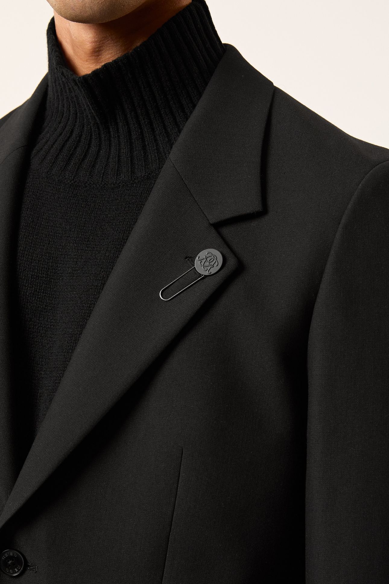 SB 2B NOTCH OVERSIZED BLAZER BLACK 7