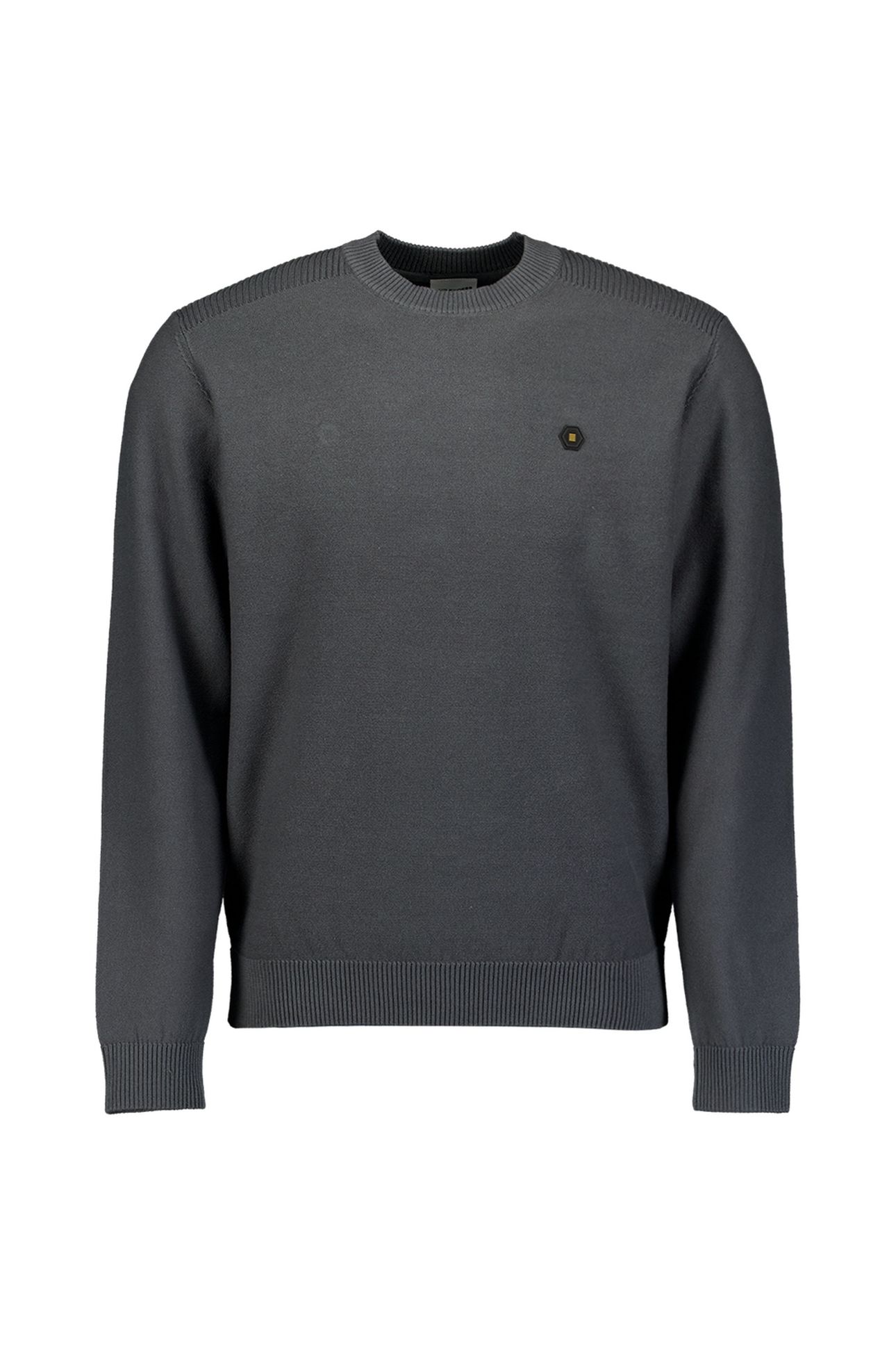 PULLOVER CREWNECK SHOULDER DETAIL DARK STEEL 4