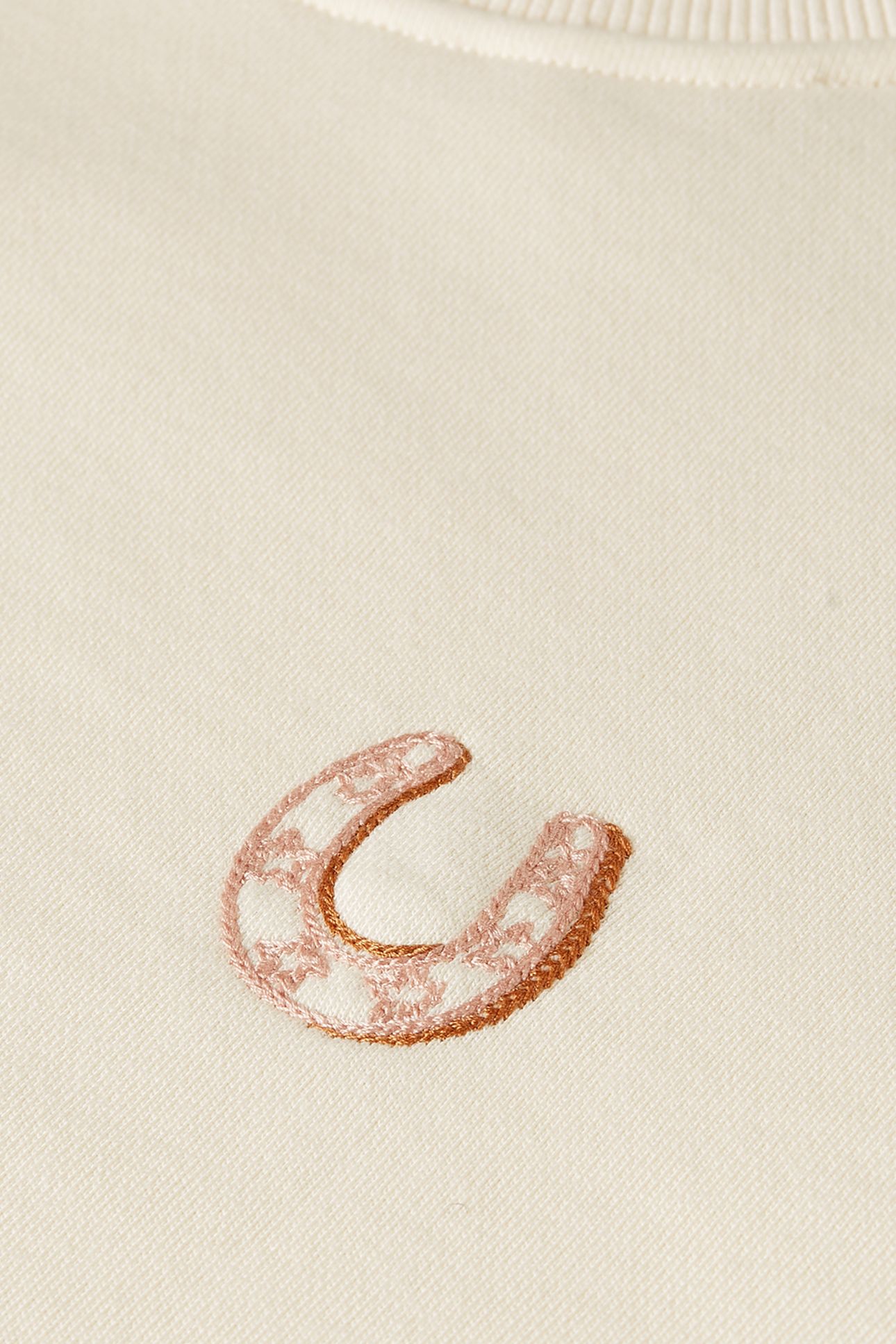 EMBROIDERED REGULAR-FIT SWEATSHIRT EGGNOG 6
