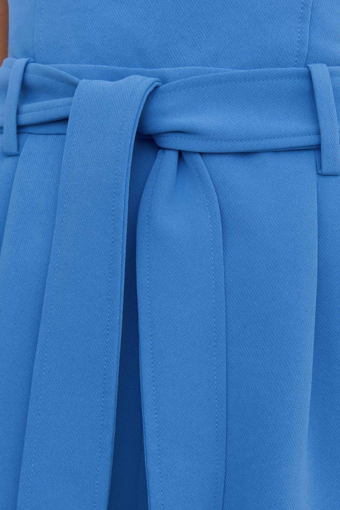 STRUCTURED BELTED PLAYSUIT BLUE 4