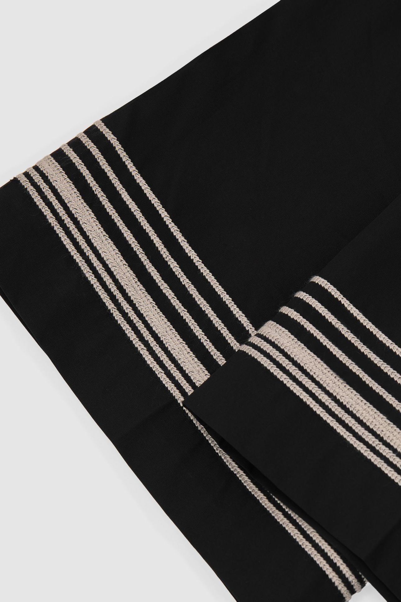 TAPER TROUSER WITH STRIPE DETAIL BLACK/IVORY 7