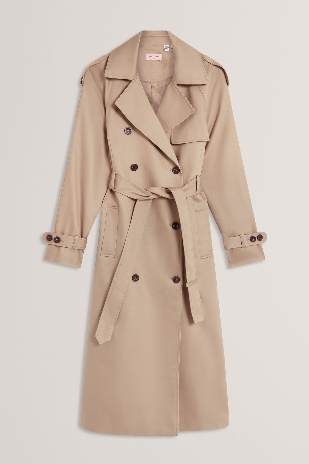 KINMO MIDI TRENCH COAT KHAKI 4