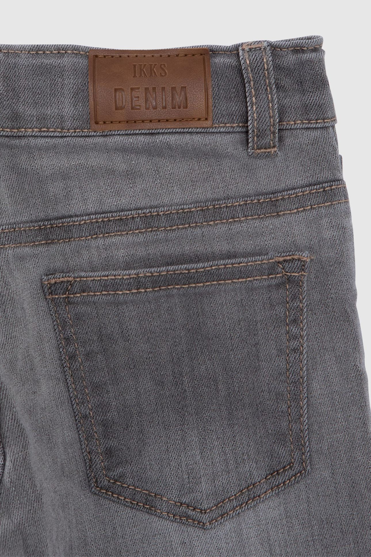 BOYS’ GREY SLIM JEANS WITH WOVEN BELT 7