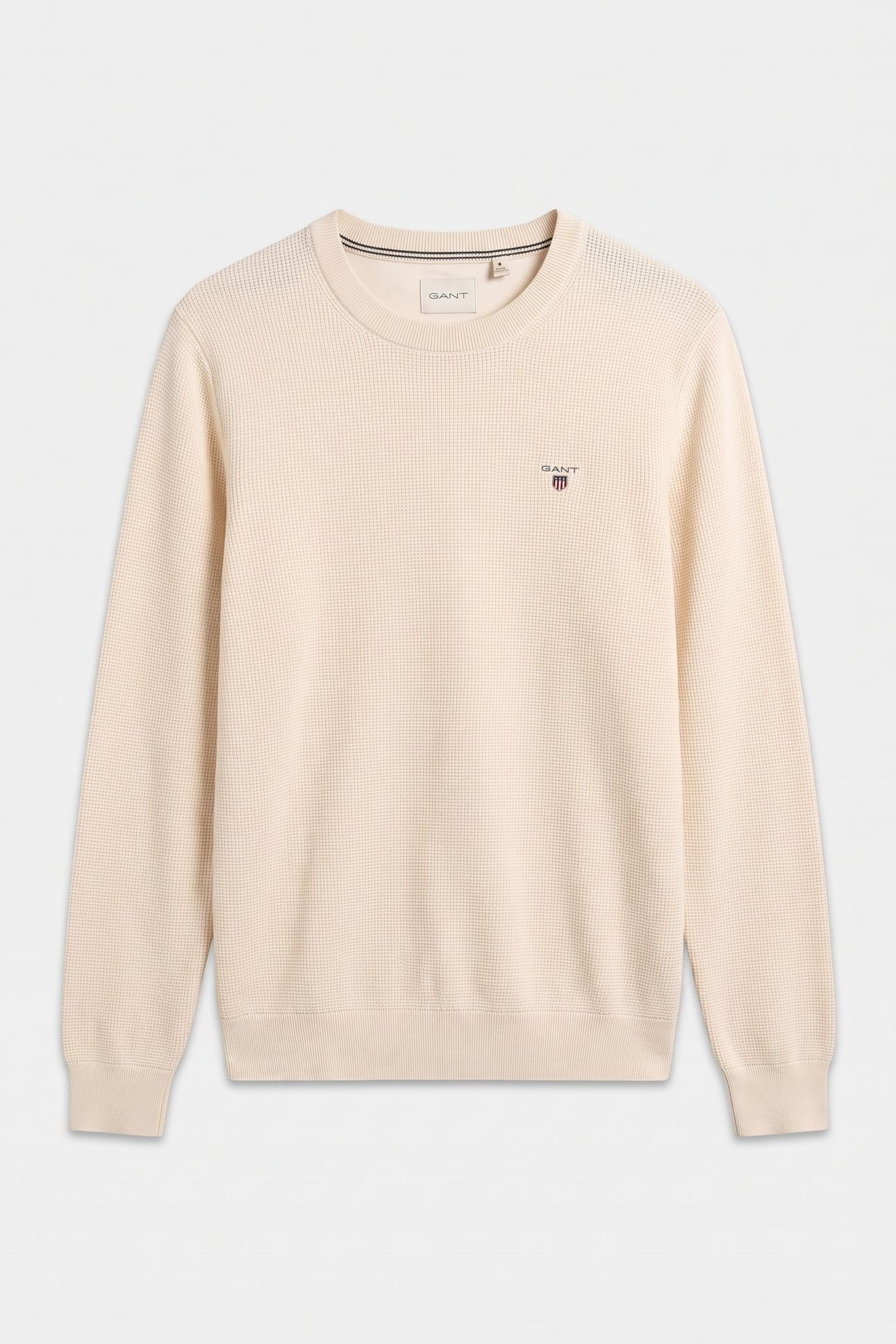 WAFFLE KNIT SWEATER CREAM 3