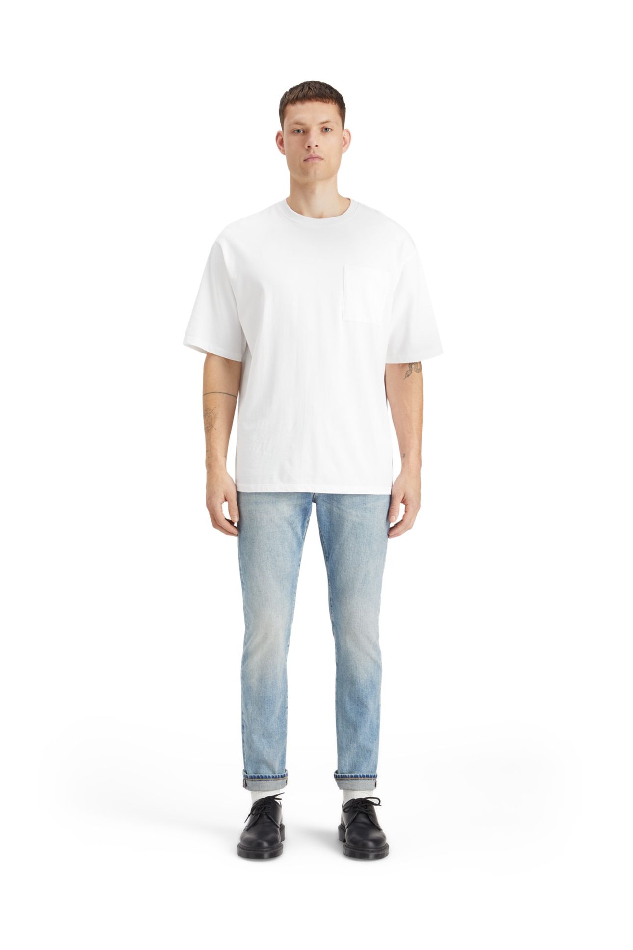 CORE RALSTON IN ORGANIC COTTON AQUA BLUE NAVY 3