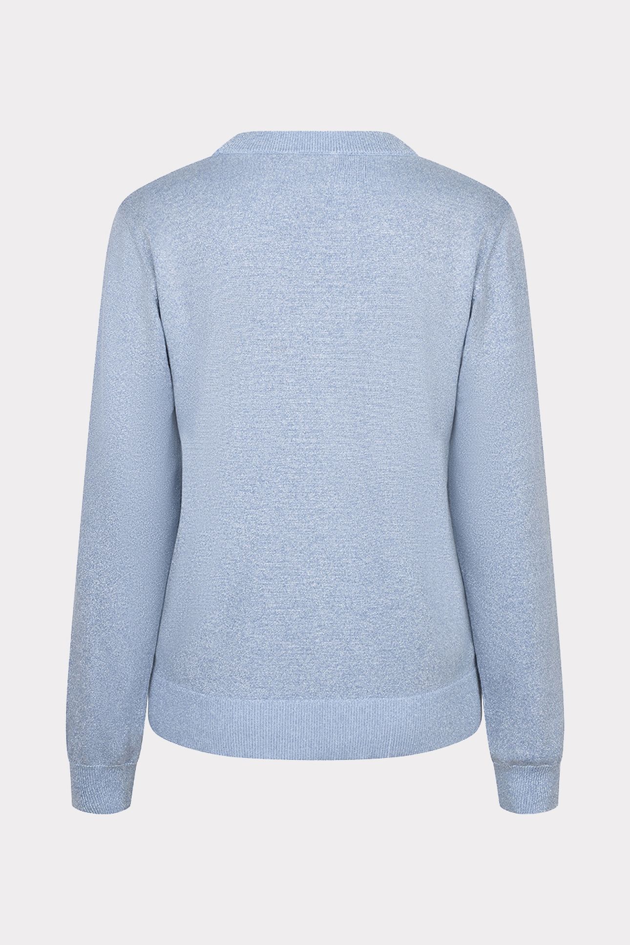 SWEATER ROUNDED NECK LUREX BLUE 2