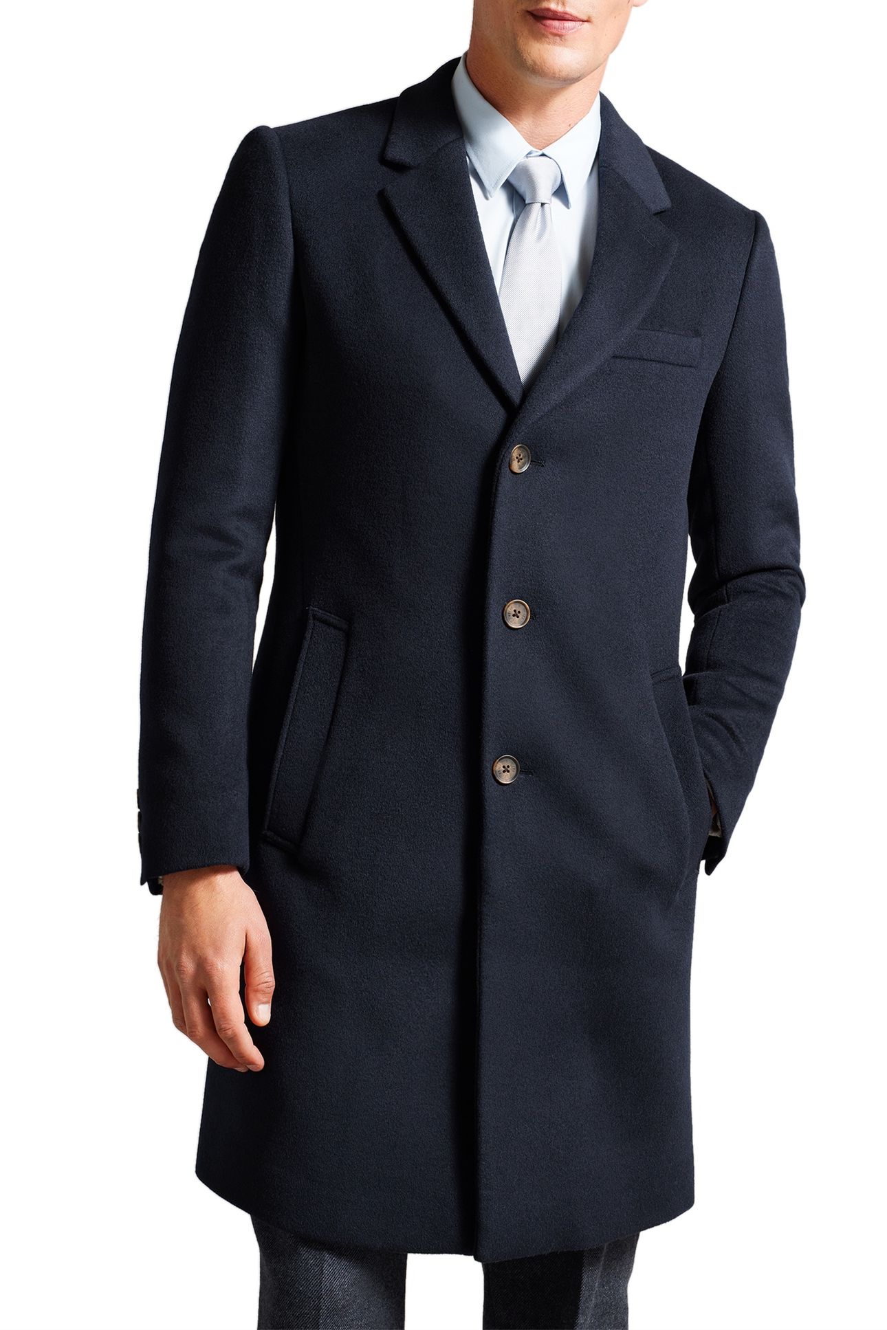 RUEBY WOOL BLEND CITY COAT NAVY 2