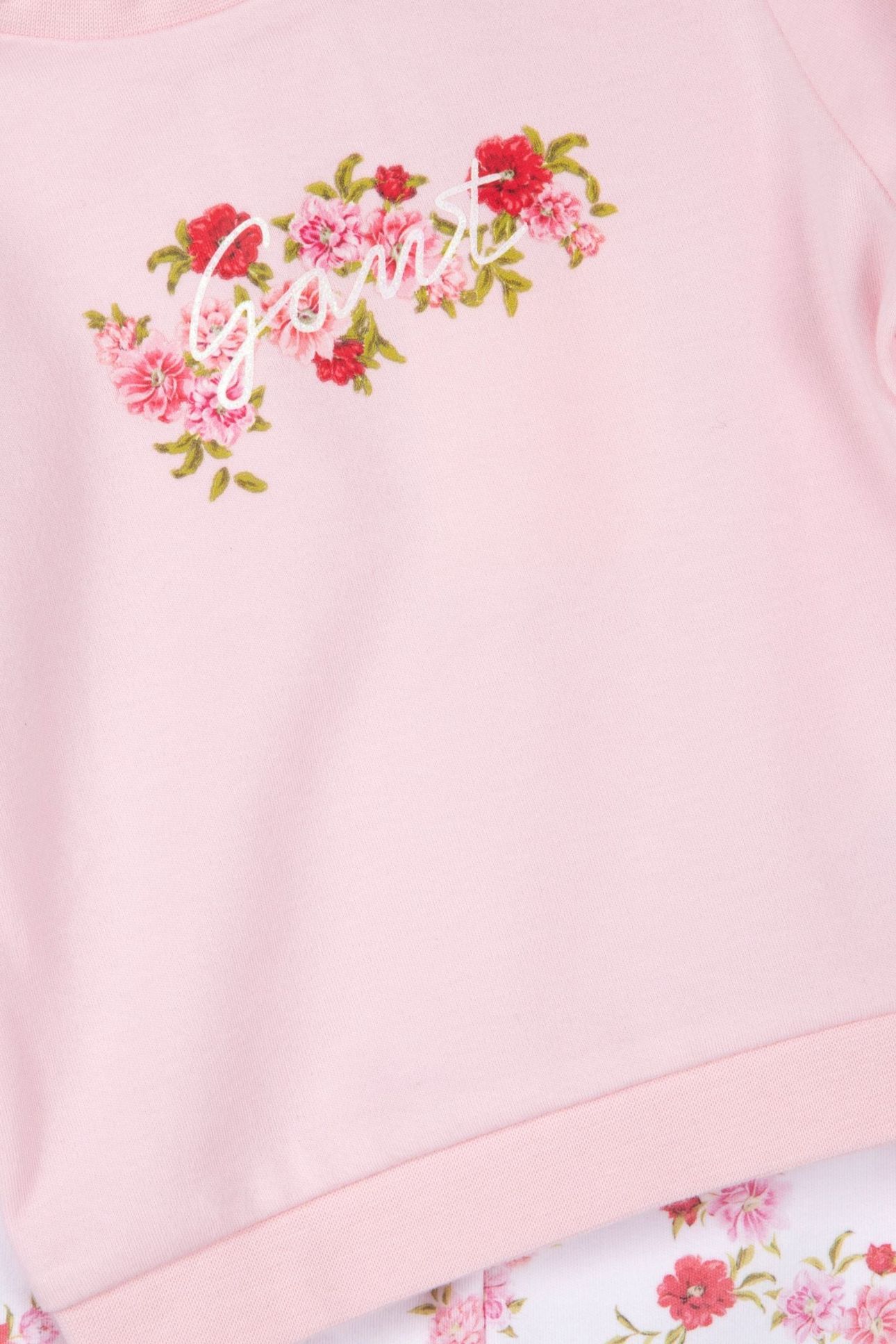BABY GIRLS PUFF SLEEVE SWEAT AND LEGGING SET LIGHT PINK 4