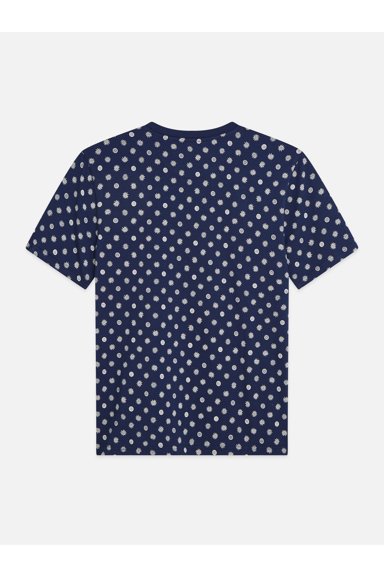 MICRO-PRINTED REGULAR-FIT T-SHIRT NAVY 2