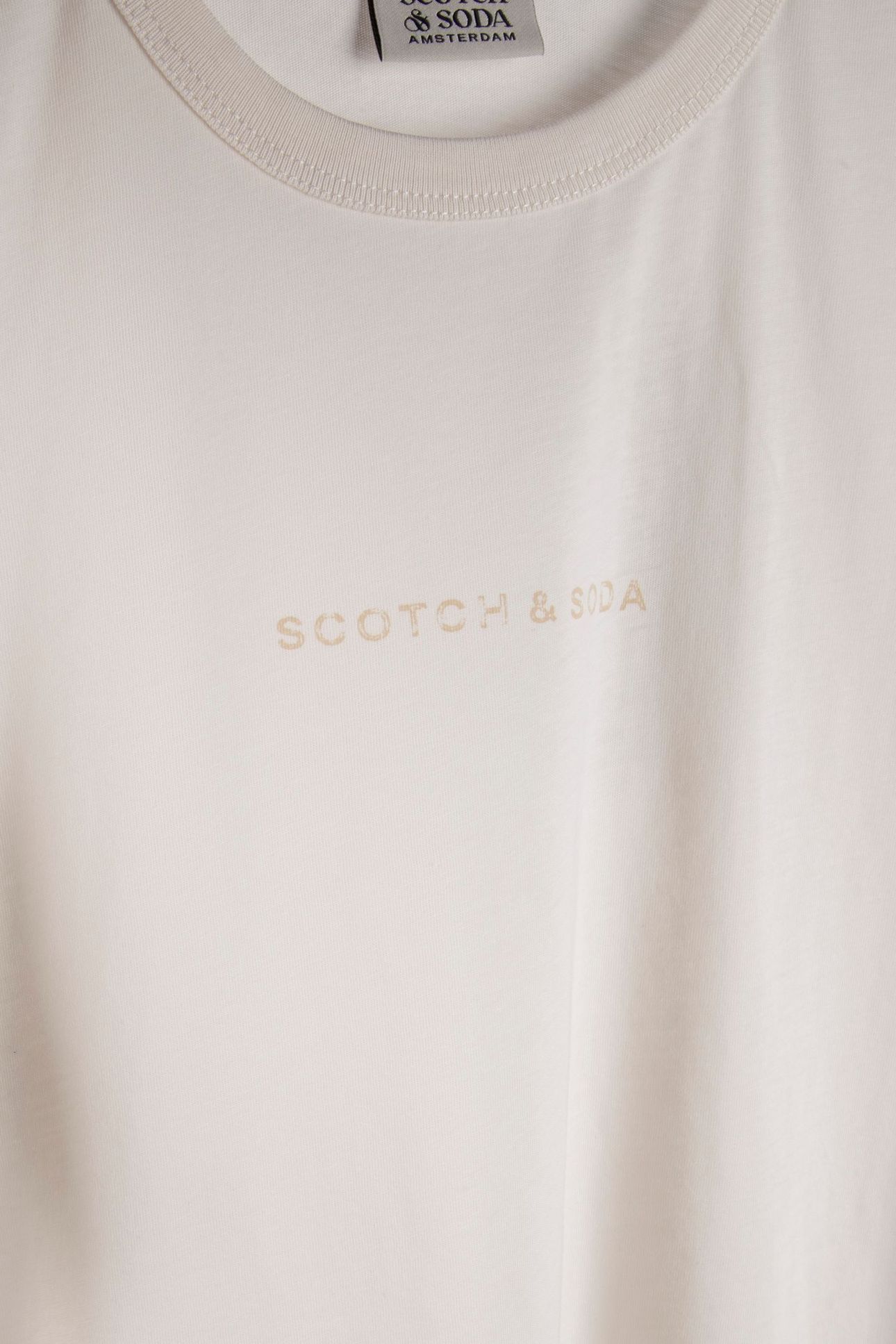 FLATLOCK ARTWORK REGULAR FIT T-SHIRT OFF WHITE 4