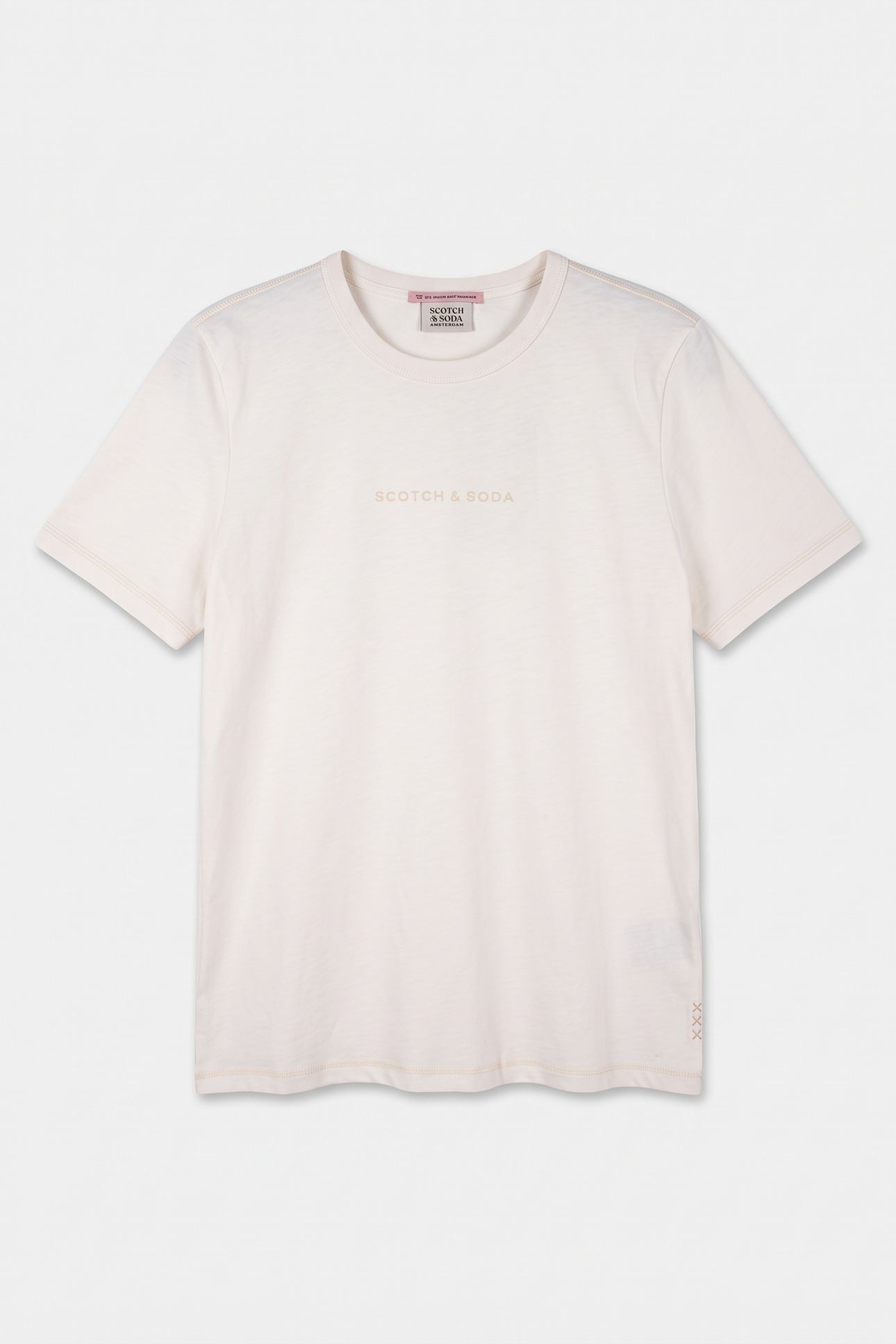 FLATLOCK ARTWORK REGULAR FIT T-SHIRT OFF WHITE 3