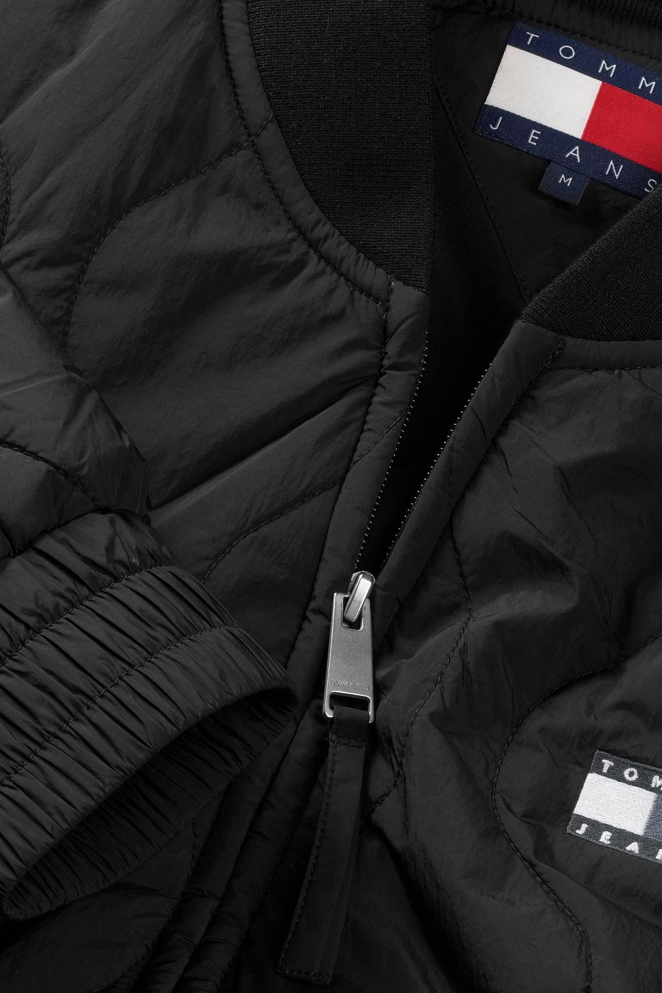 TJM LW QUILTED BOMBER JACKET BLACK 5