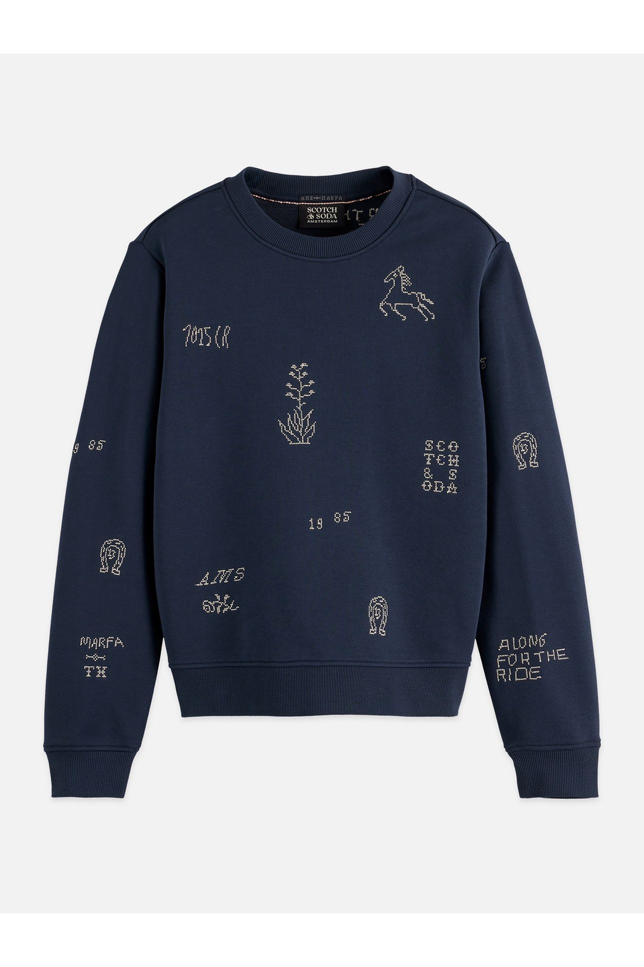 EMBROIDERED REGULAR FIT SWEATSHIRT CARBON 4